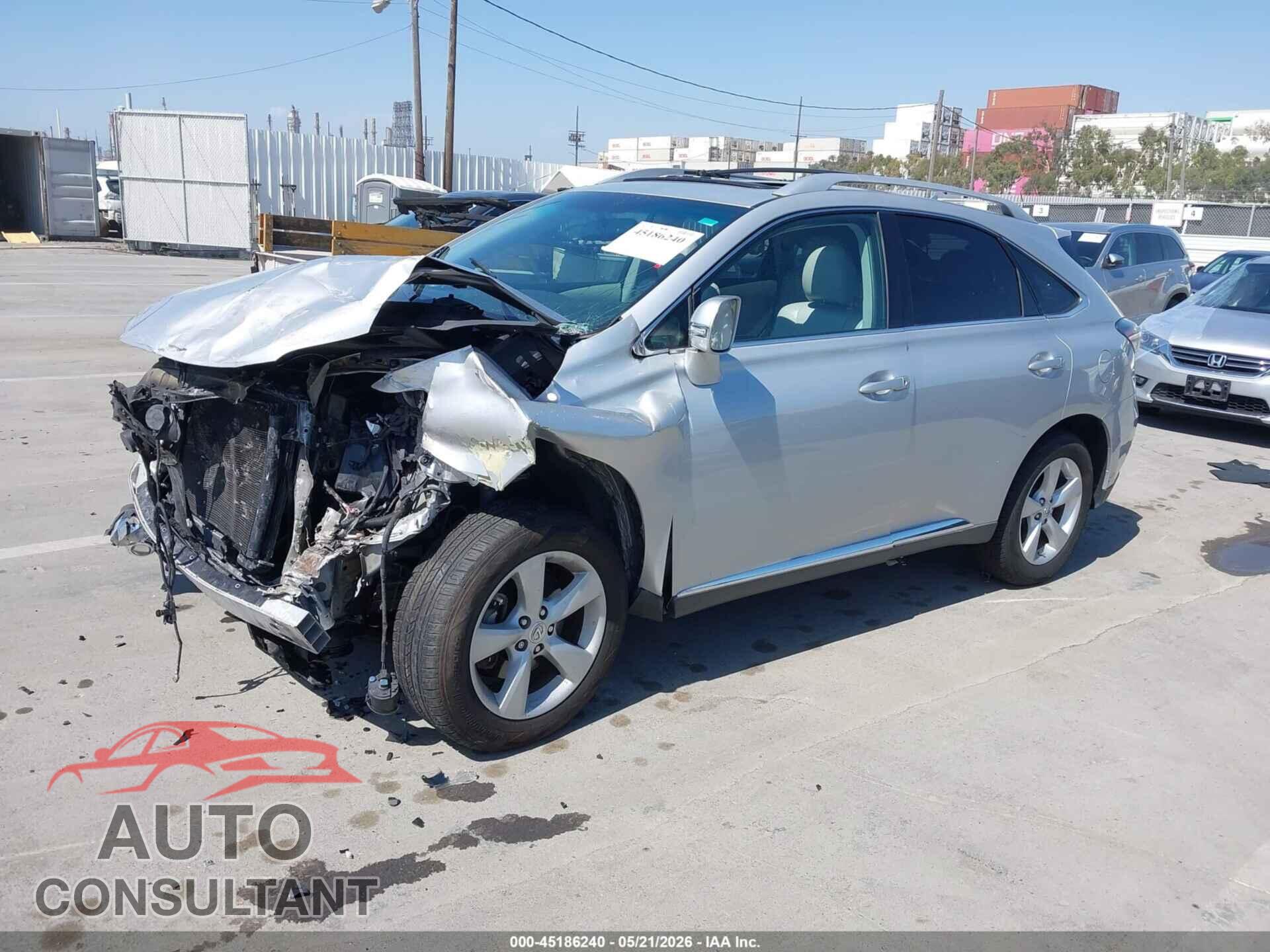 LEXUS RX 350 2012 - 2T2ZK1BA5CC072587