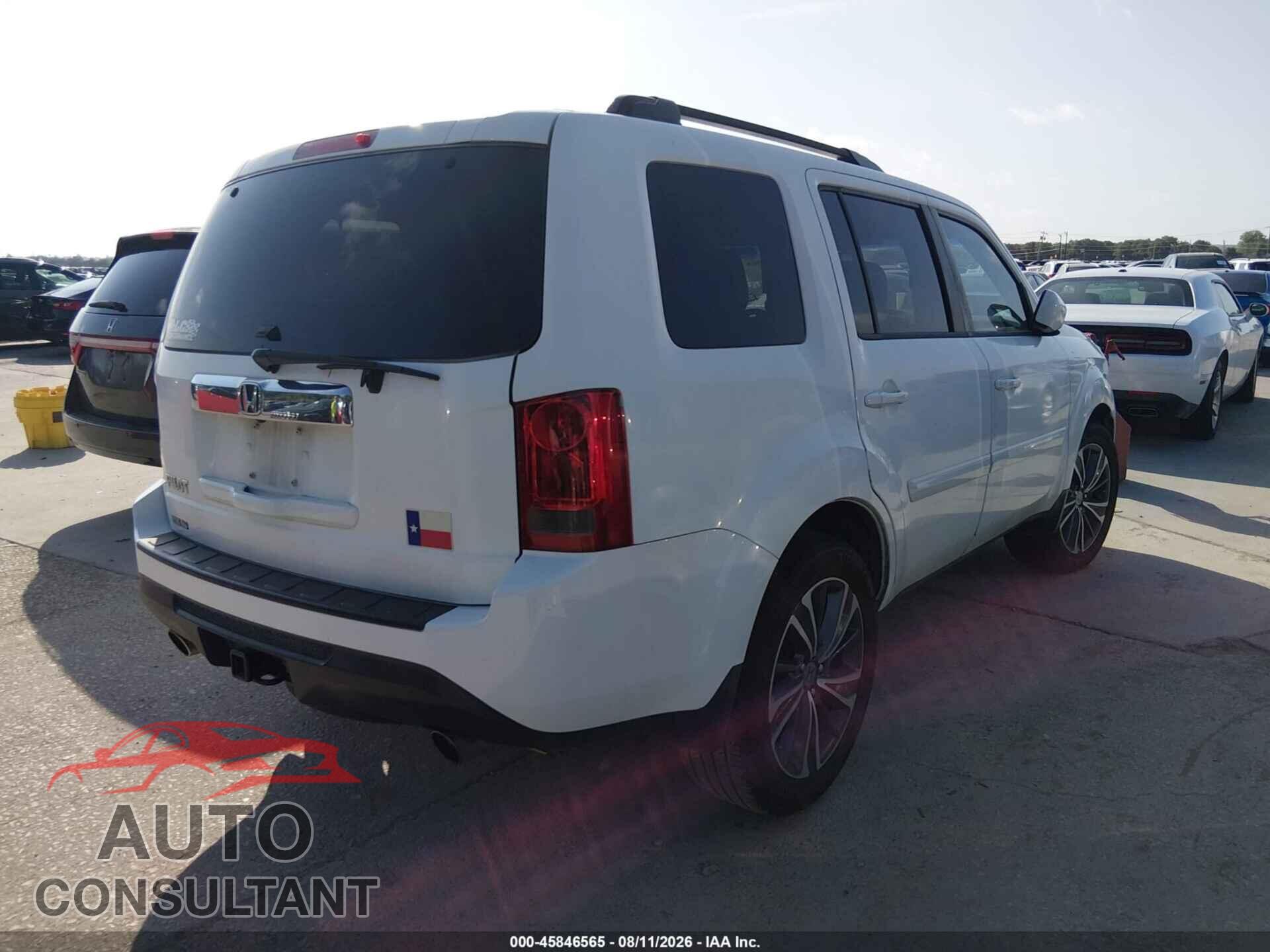 HONDA PILOT 2012 - 5FNYF3H69CB024119