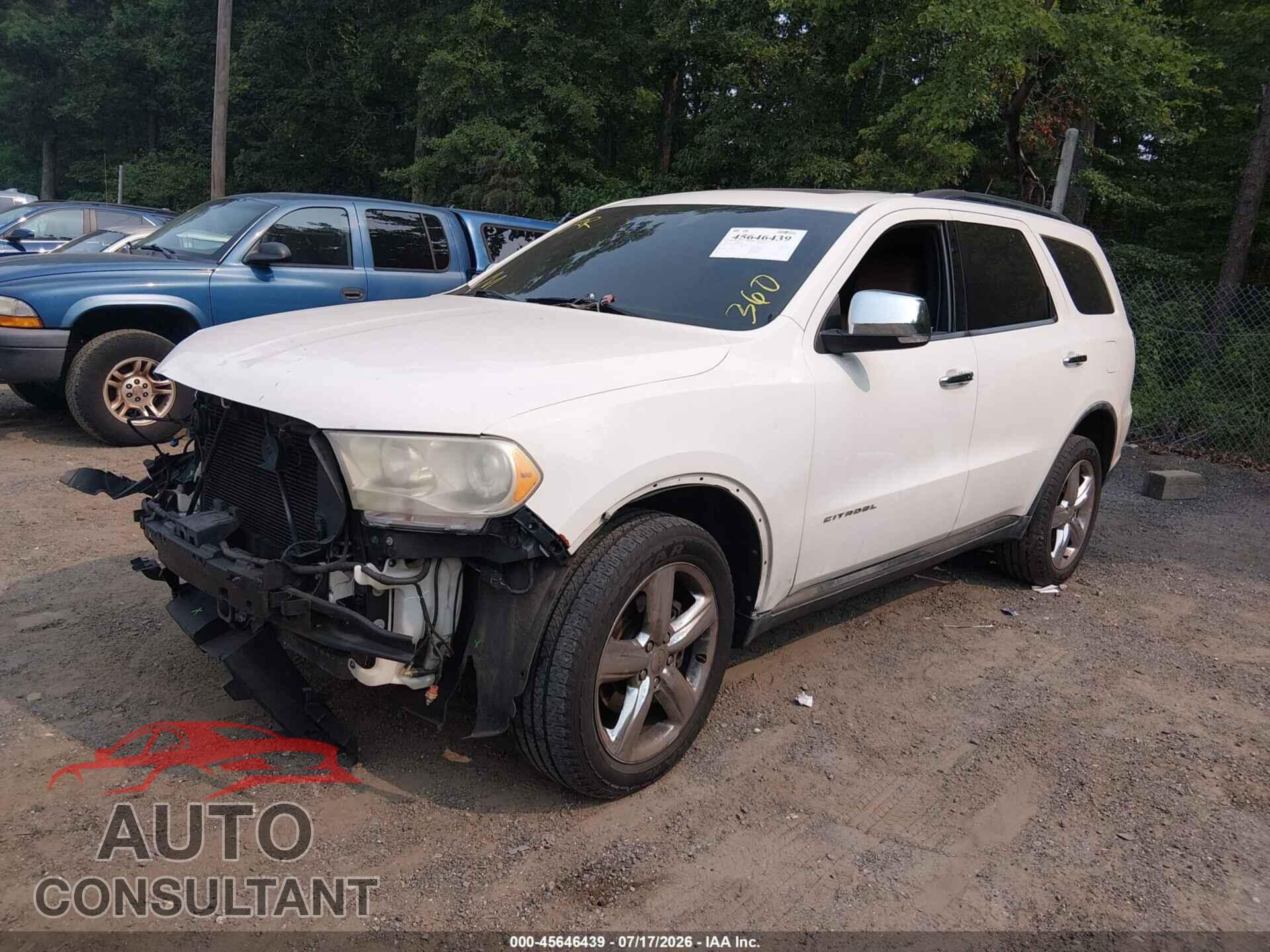 DODGE DURANGO 2012 - 1C4SDJET8CC144064