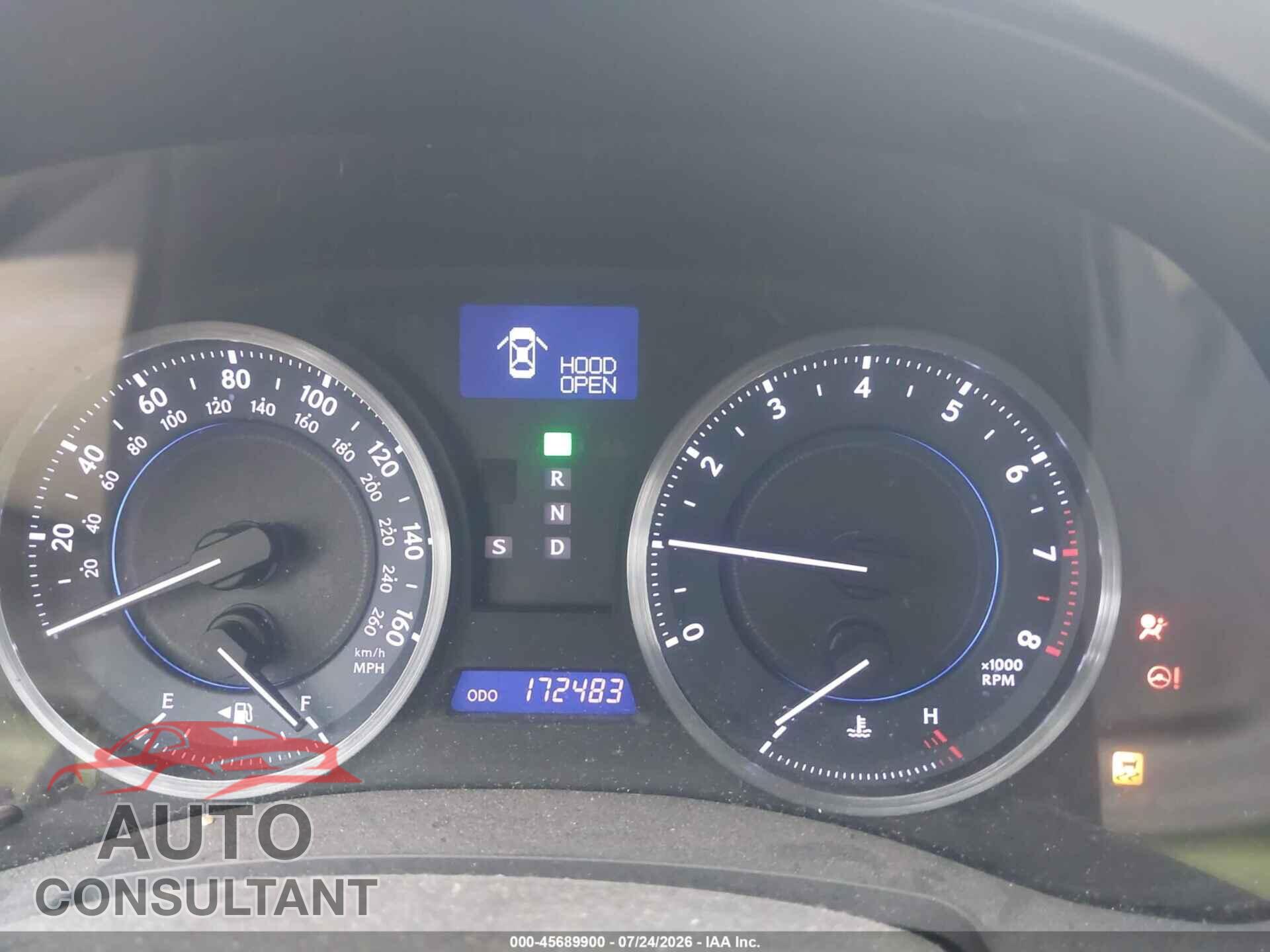 LEXUS IS 250 2011 - JTHCF5C29B5045352