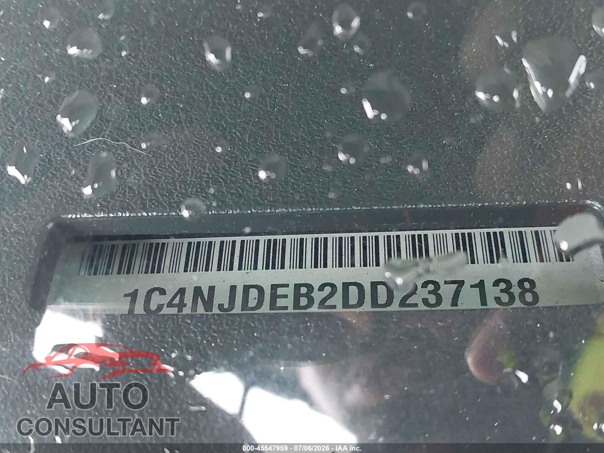 JEEP COMPASS 2013 - 1C4NJDEB2DD237138