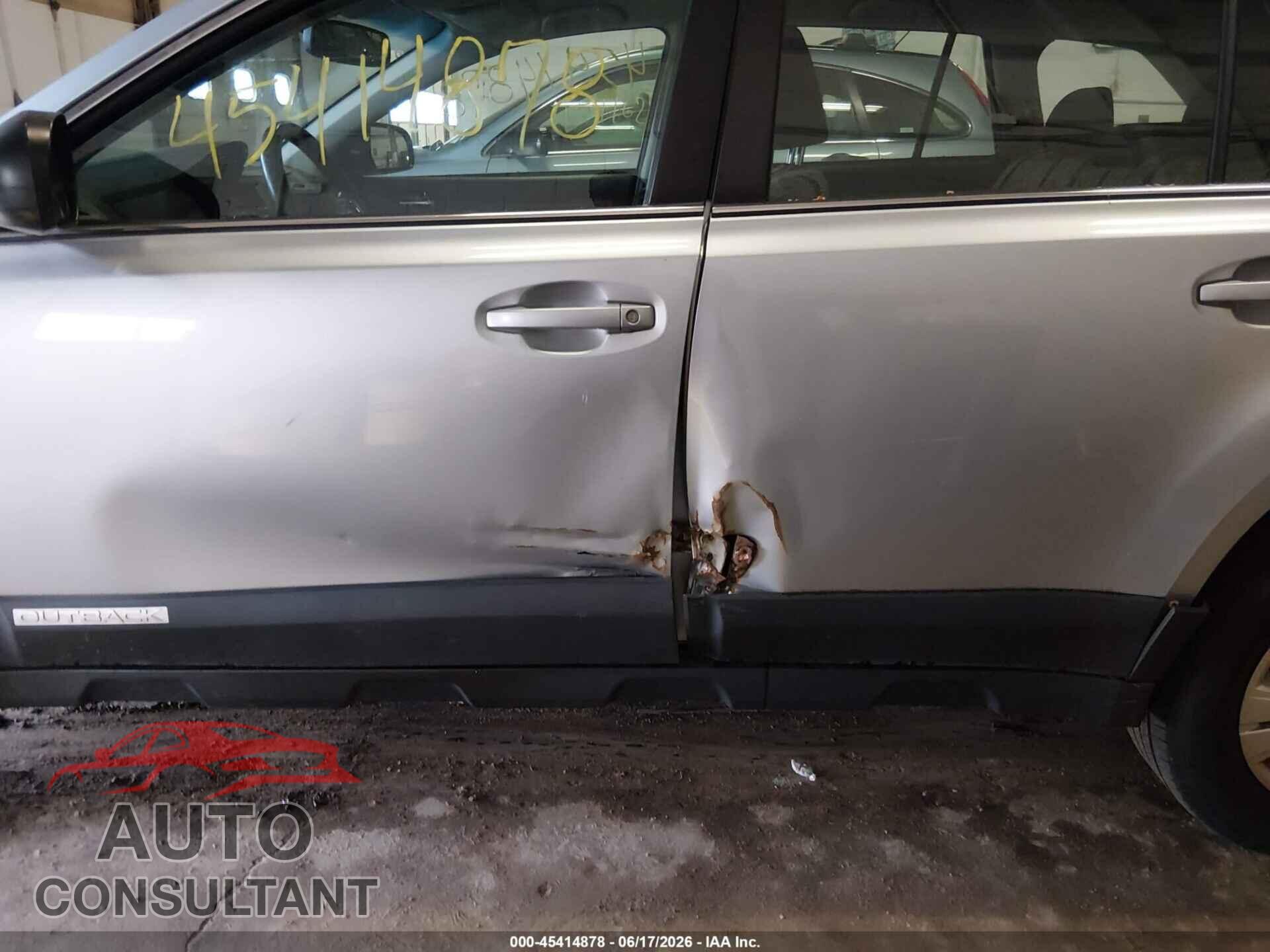 SUBARU OUTBACK 2012 - 4S4BRCAC7C1255862
