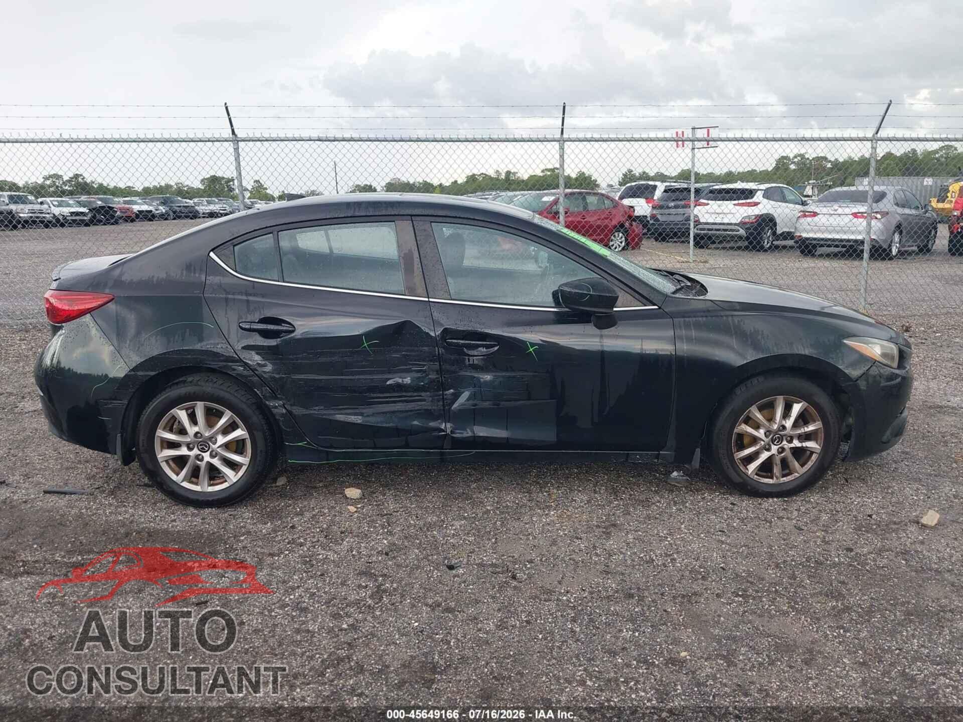 MAZDA MAZDA3 2016 - JM1BM1W78G1343473