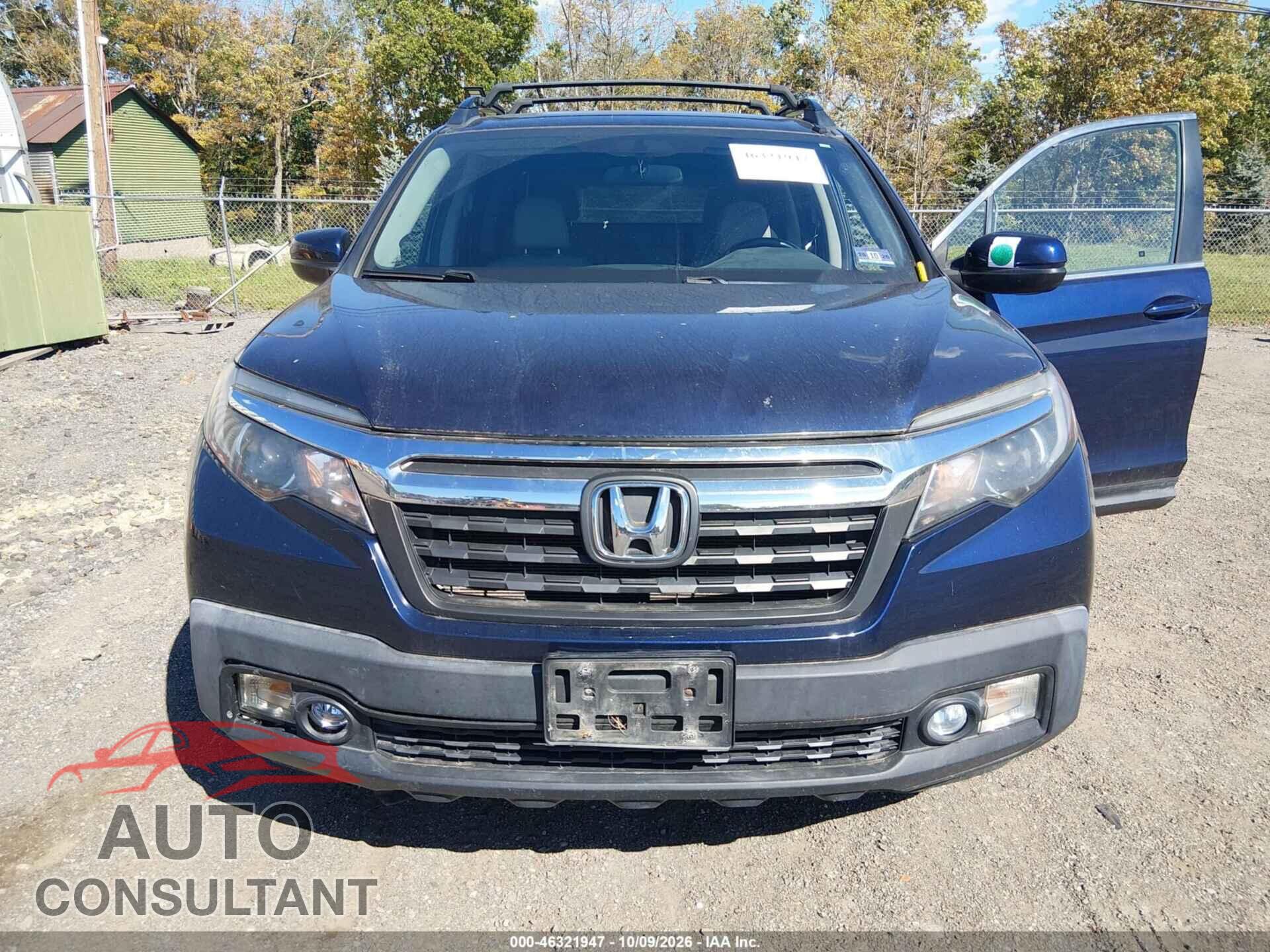 HONDA RIDGELINE 2017 - 5FPYK3F57HB013639