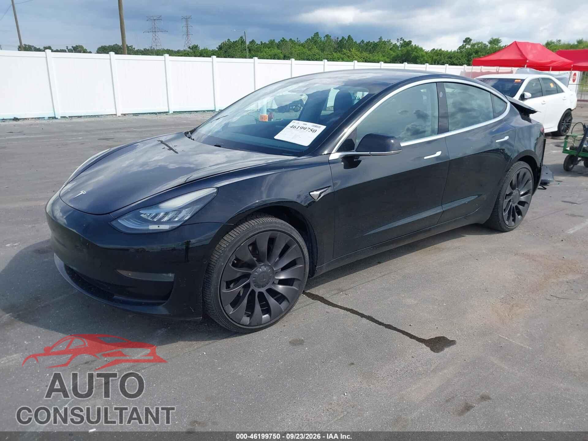 TESLA MODEL 3 2019 - 5YJ3E1EB2KF385385