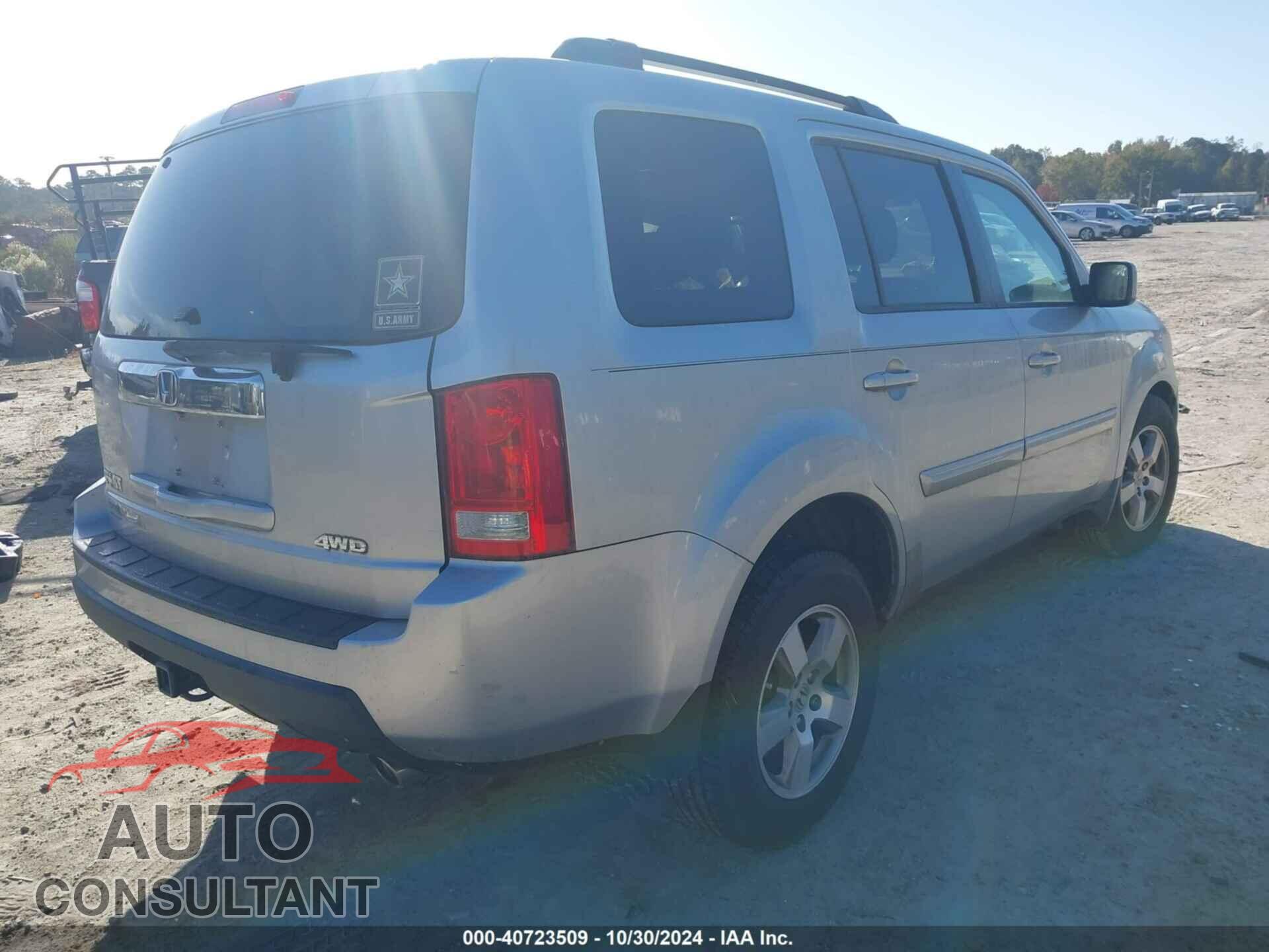 HONDA PILOT 2011 - 5FNYF4H54BB059176
