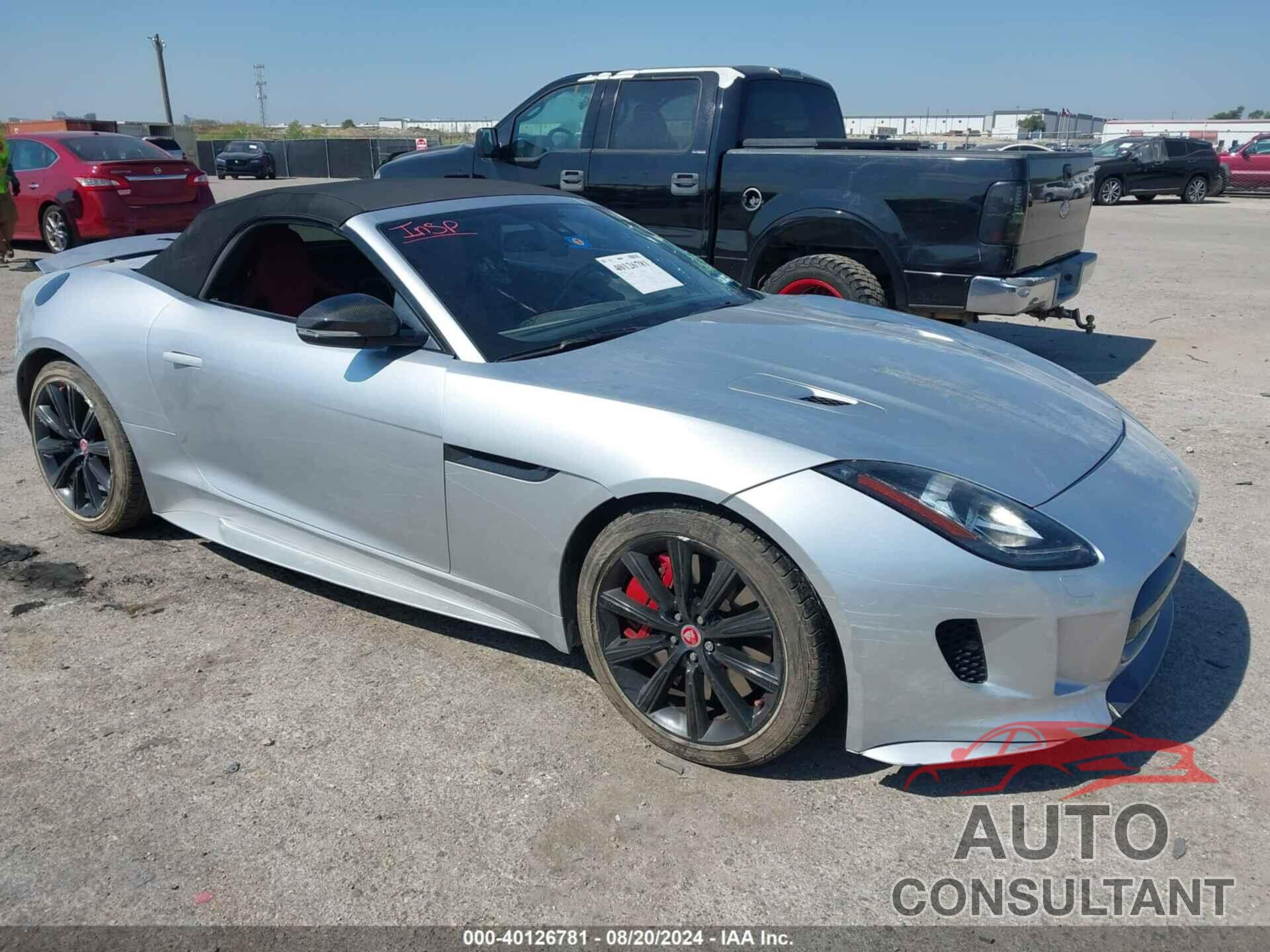 JAGUAR F-TYPE 2016 - SAJWJ6FV7G8K31701