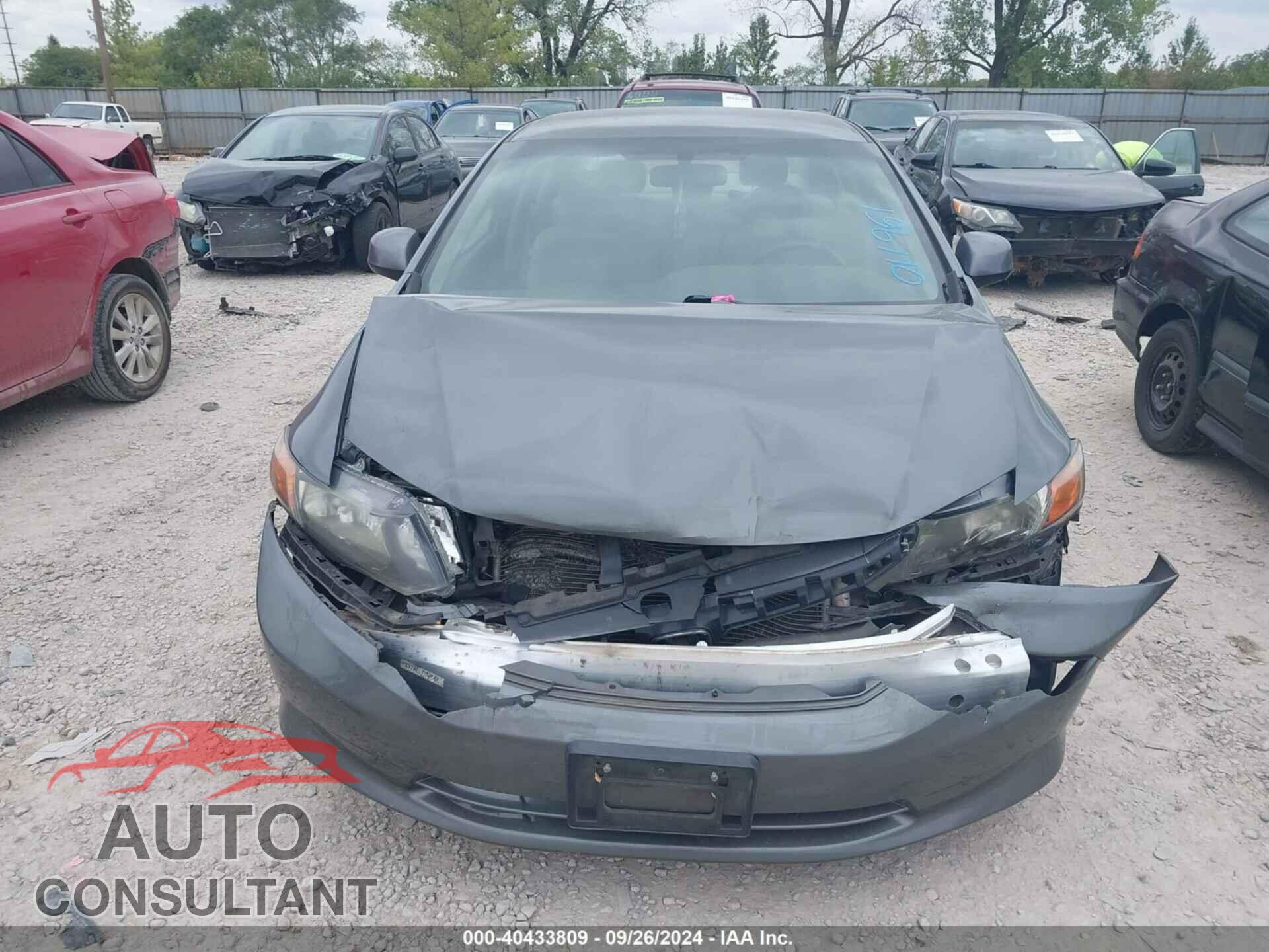 HONDA CIVIC 2012 - 19XFB2F51CE011961