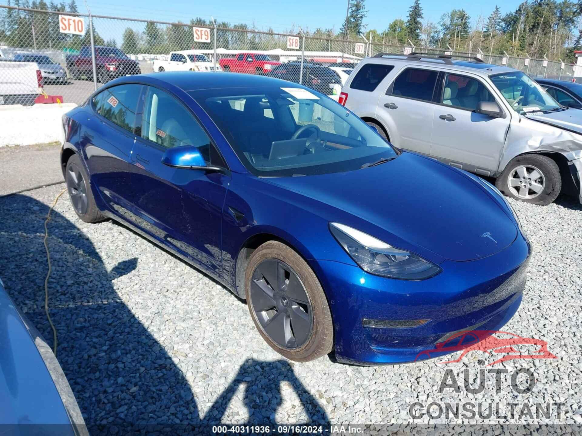 TESLA MODEL 3 2022 - 5YJ3E1EA6NF317506