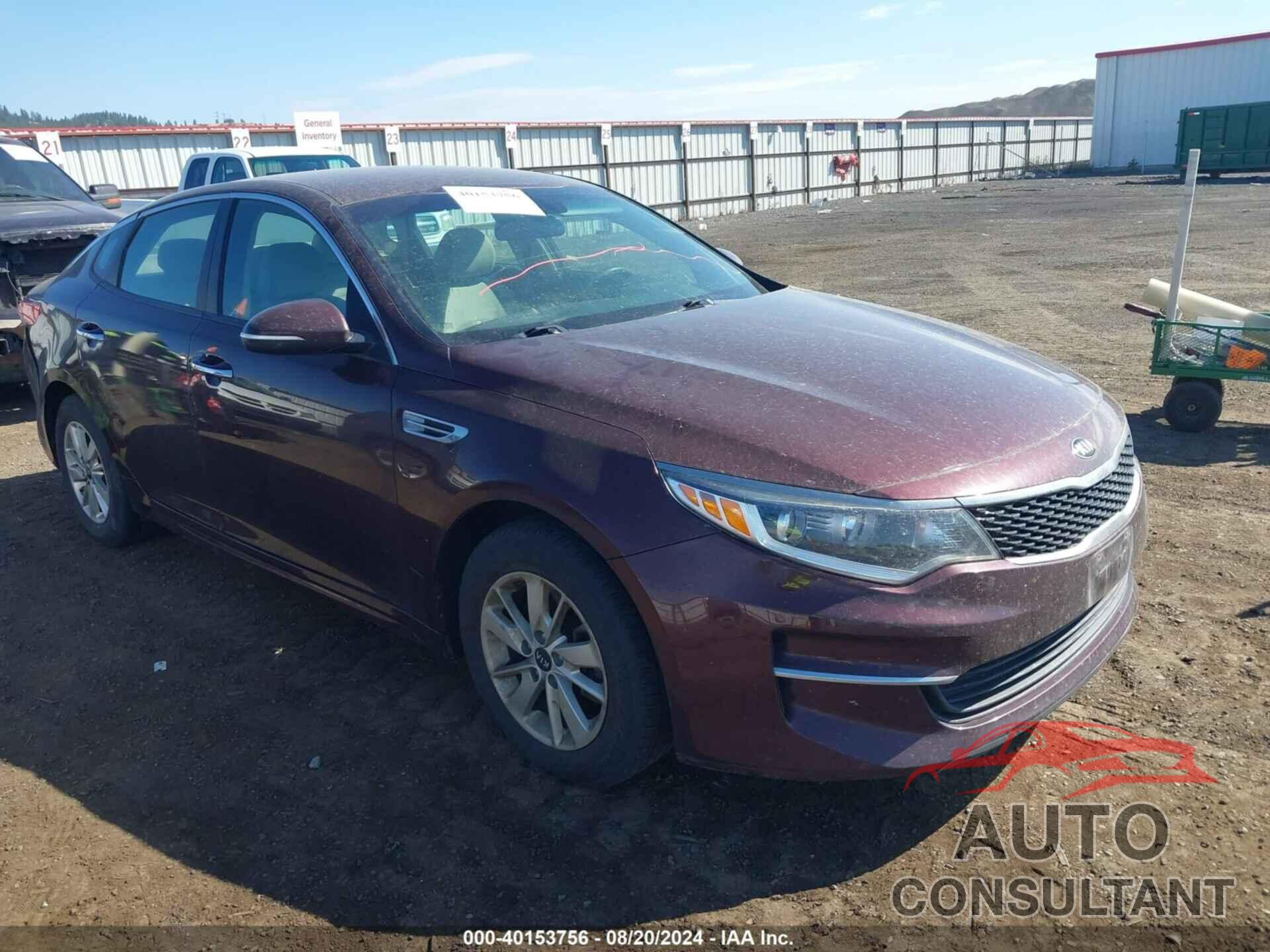 KIA OPTIMA 2018 - 5XXGT4L39JG246354