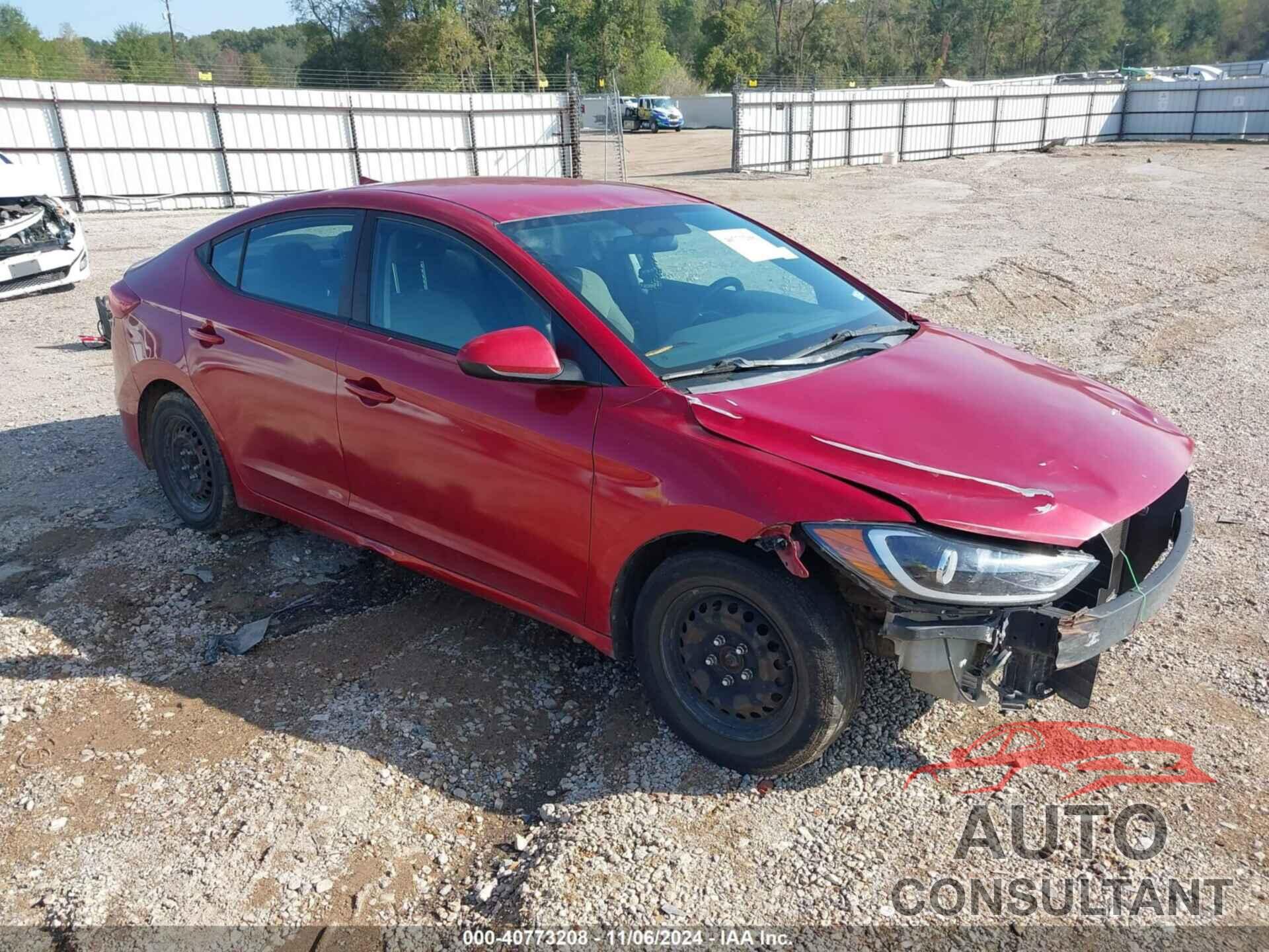 HYUNDAI ELANTRA 2017 - 5NPD74LF7HH198515