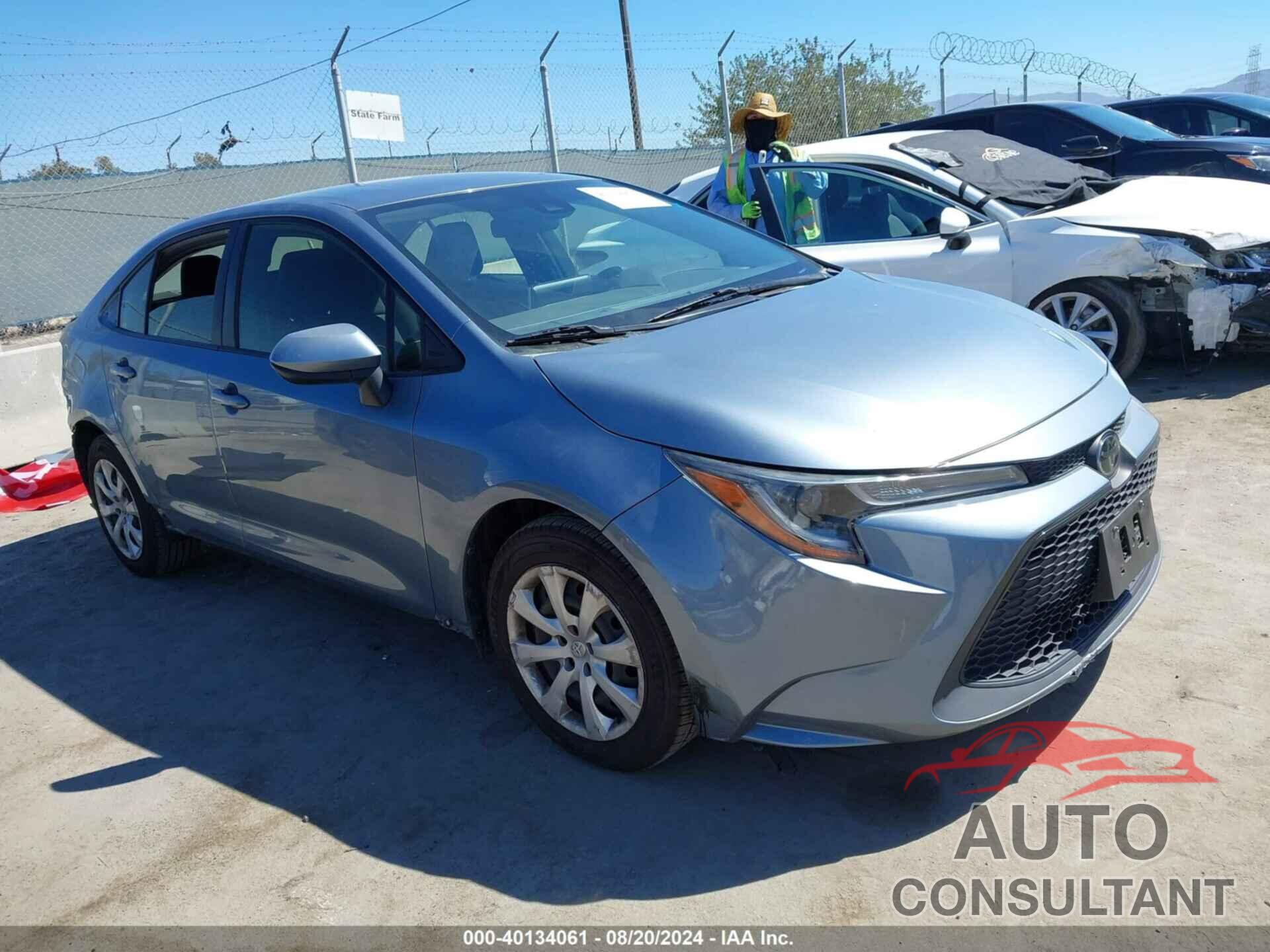 TOYOTA COROLLA 2020 - JTDEPRAE8LJ109742