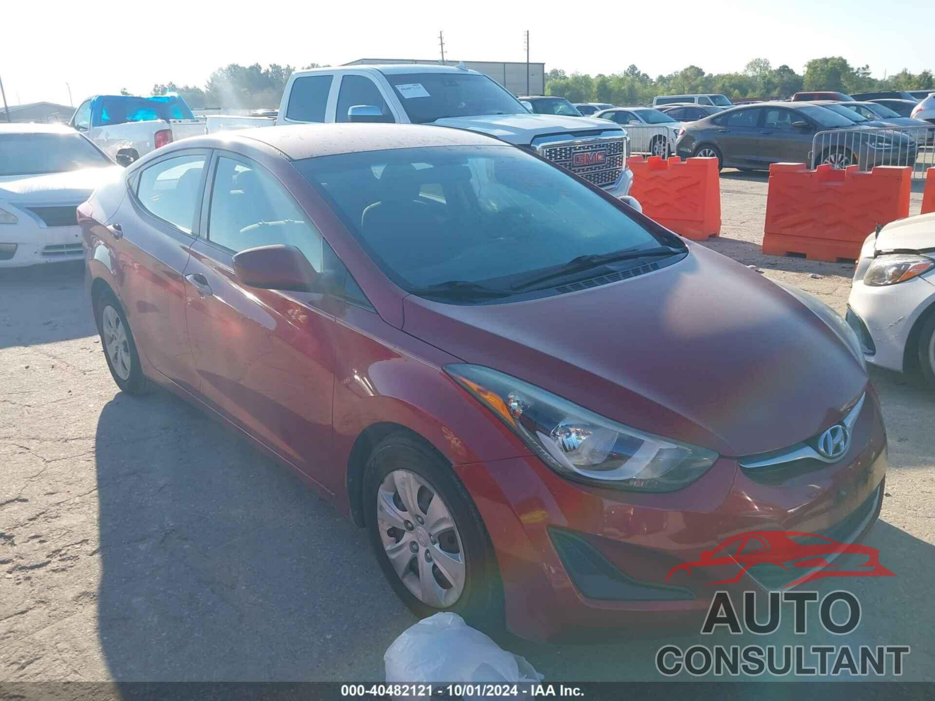 HYUNDAI ELANTRA 2016 - 5NPDH4AEXGH705218