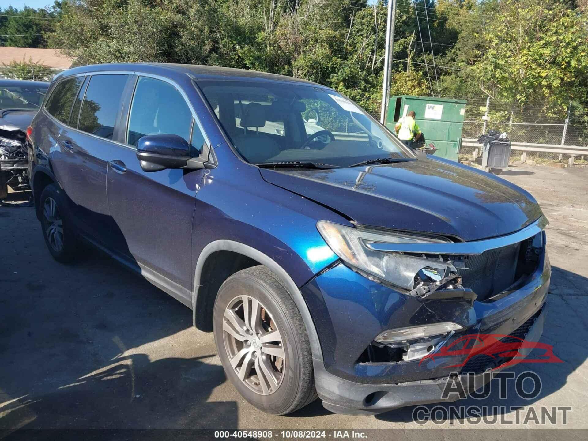 HONDA PILOT 2016 - 5FNYF6H59GB036477