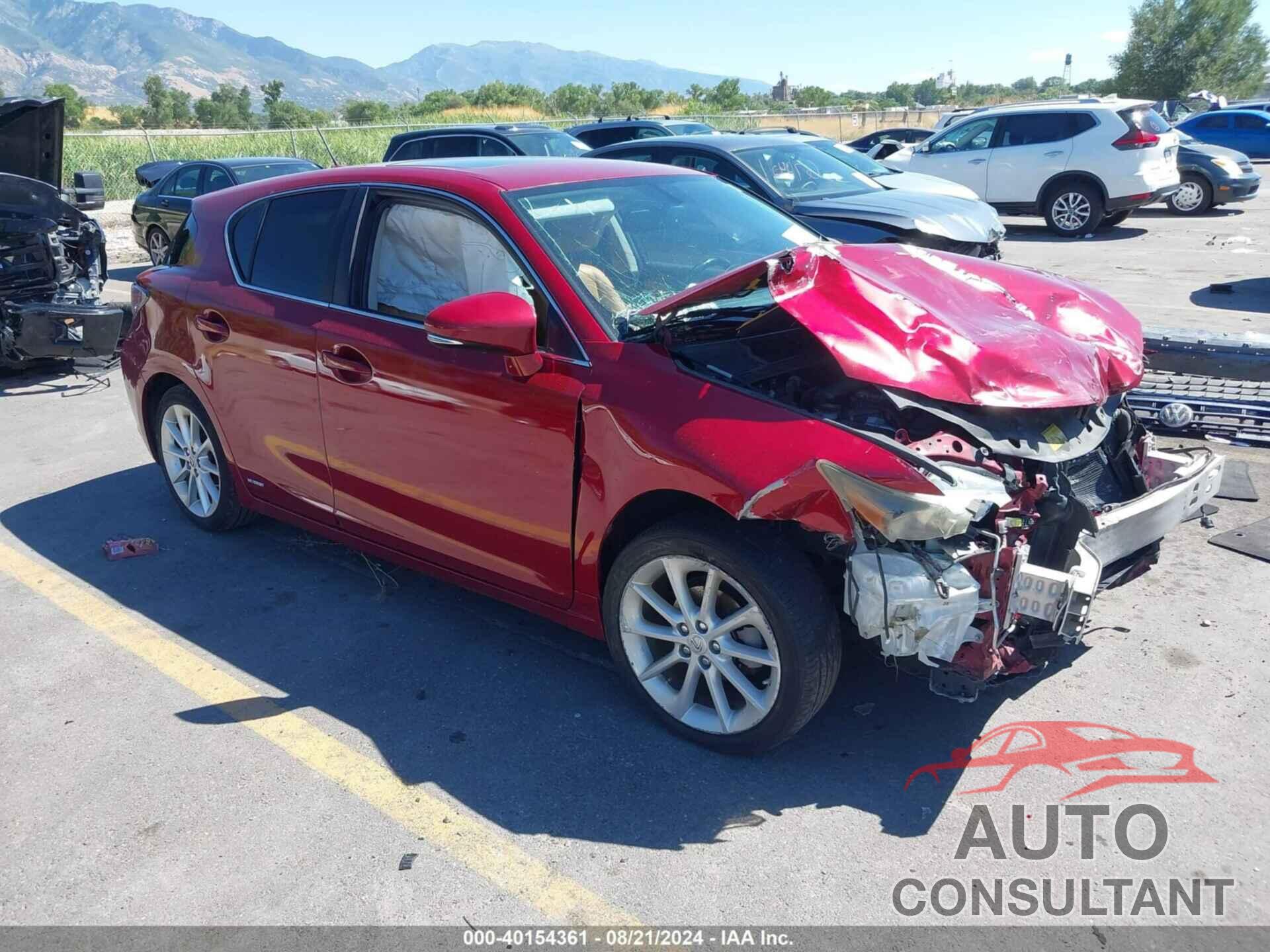 LEXUS CT 200H 2013 - JTHKD5BH7D2123400