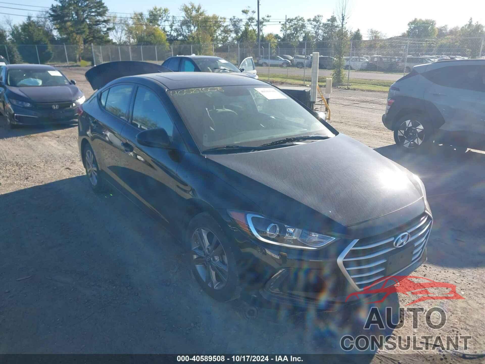 HYUNDAI ELANTRA 2018 - 5NPD84LF9JH336333