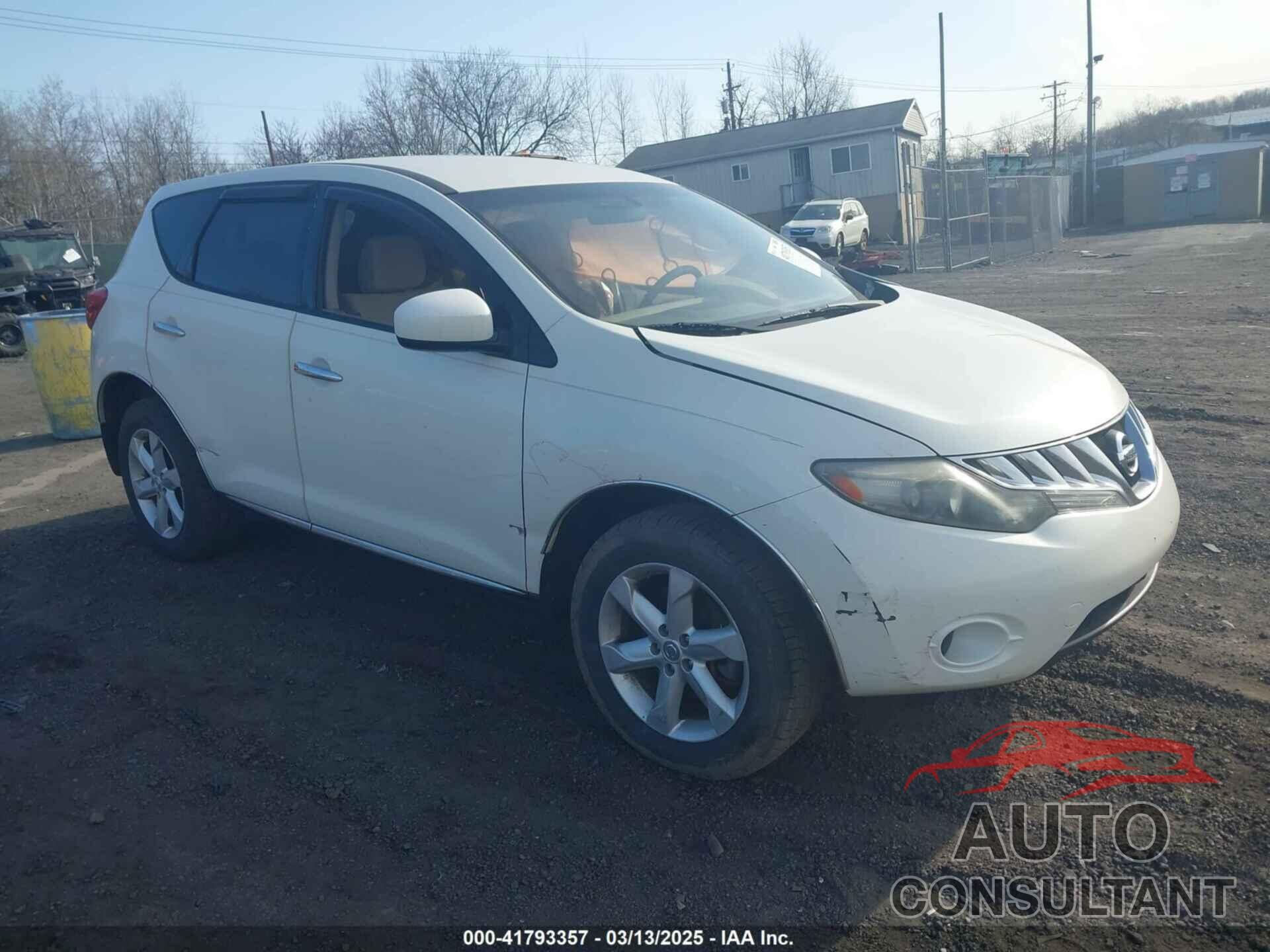 NISSAN MURANO 2010 - JN8AZ1MW0AW139224