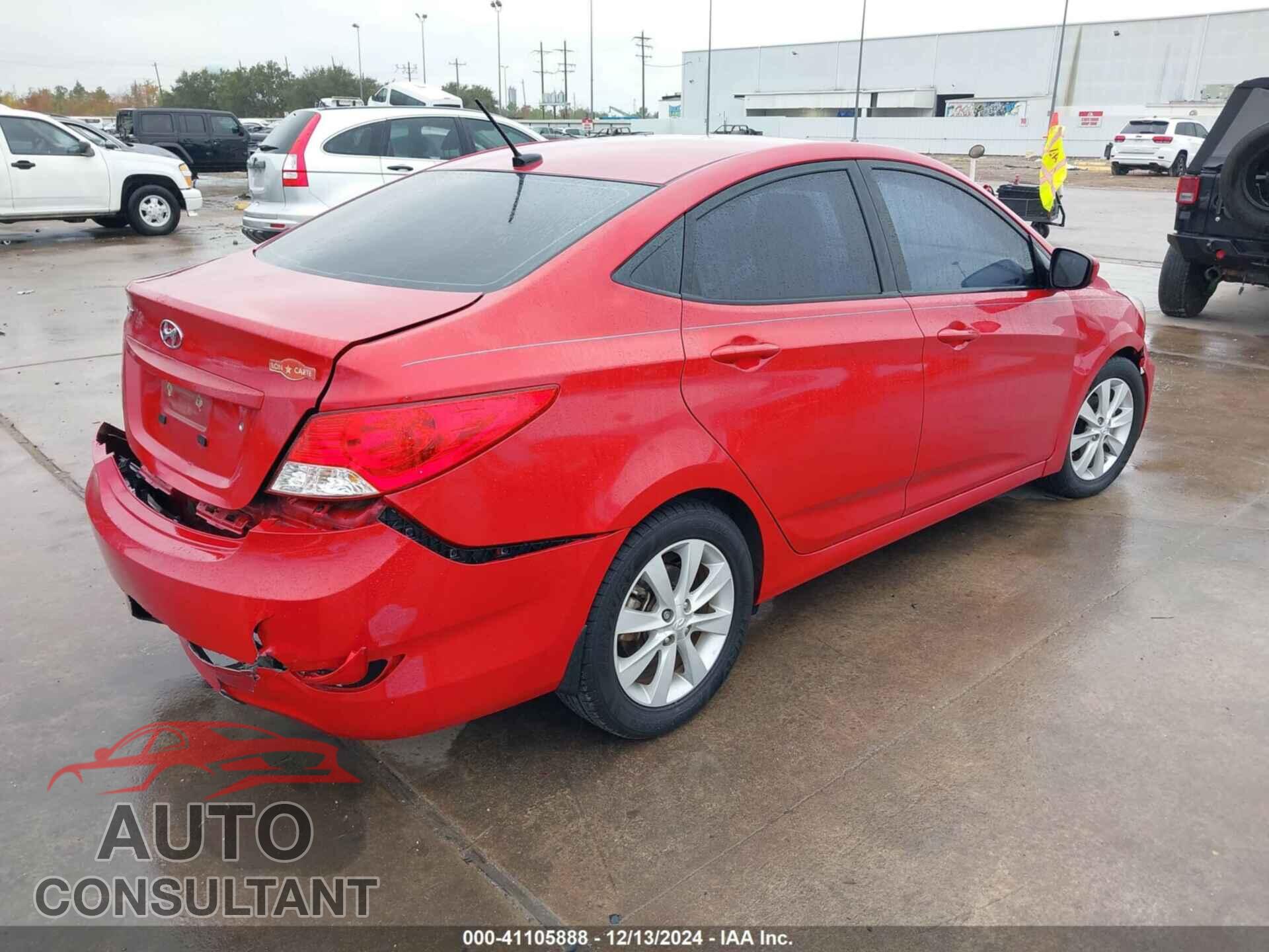 HYUNDAI ACCENT 2014 - KMHCU4AE9EU771975