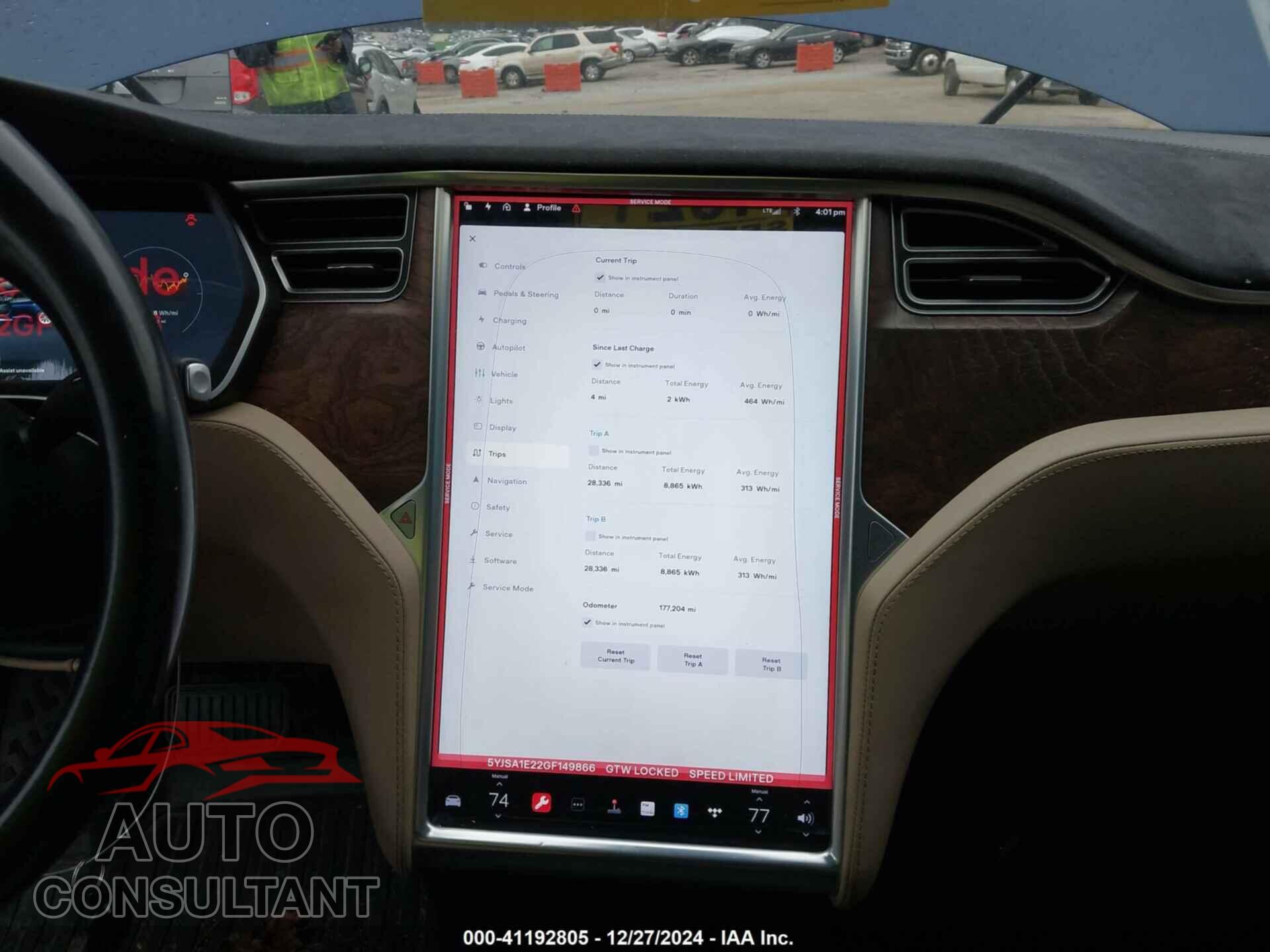 TESLA MODEL S 2016 - 5YJSA1E22GF149866