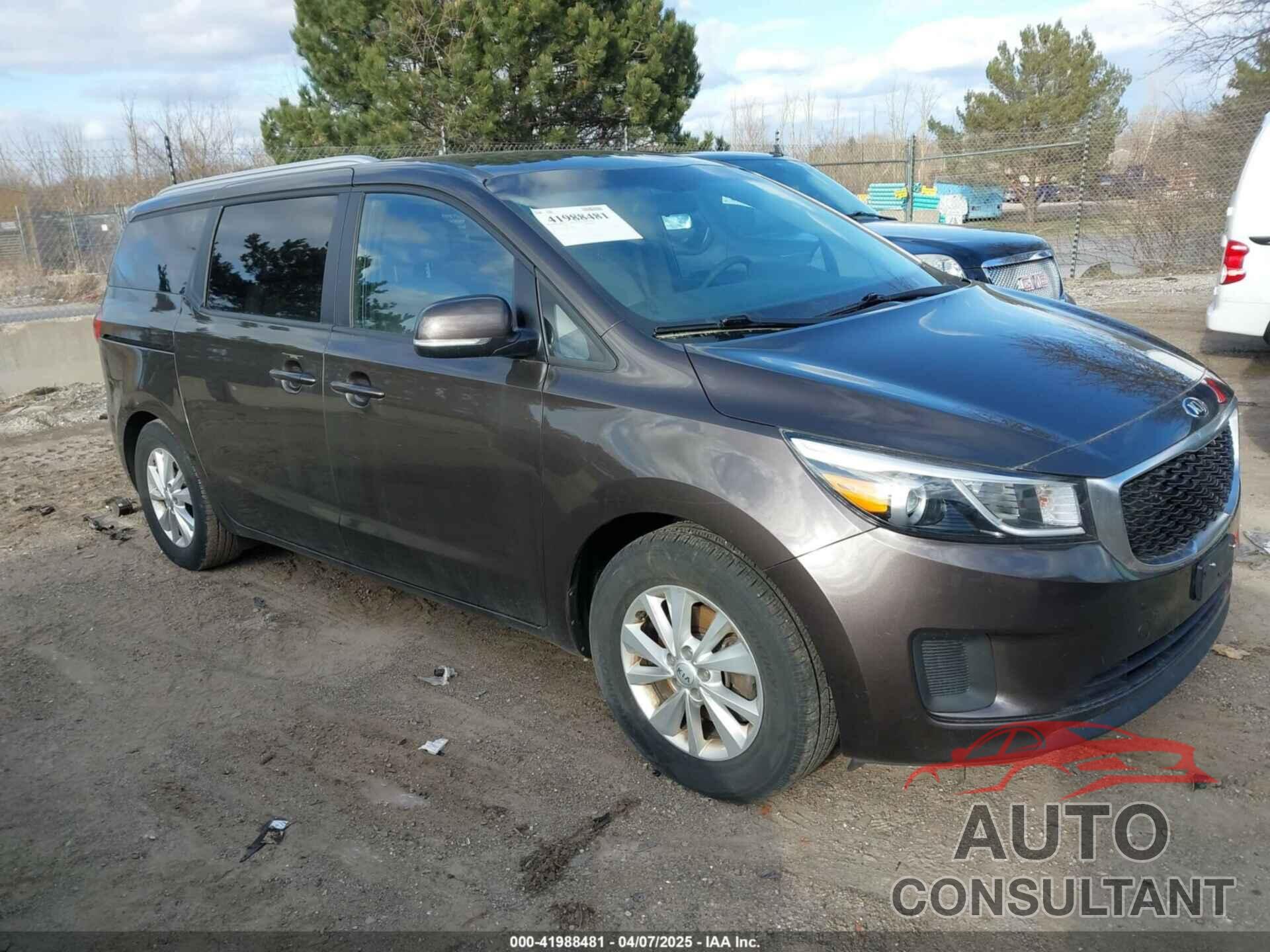KIA SEDONA 2016 - KNDMB5C13G6178666