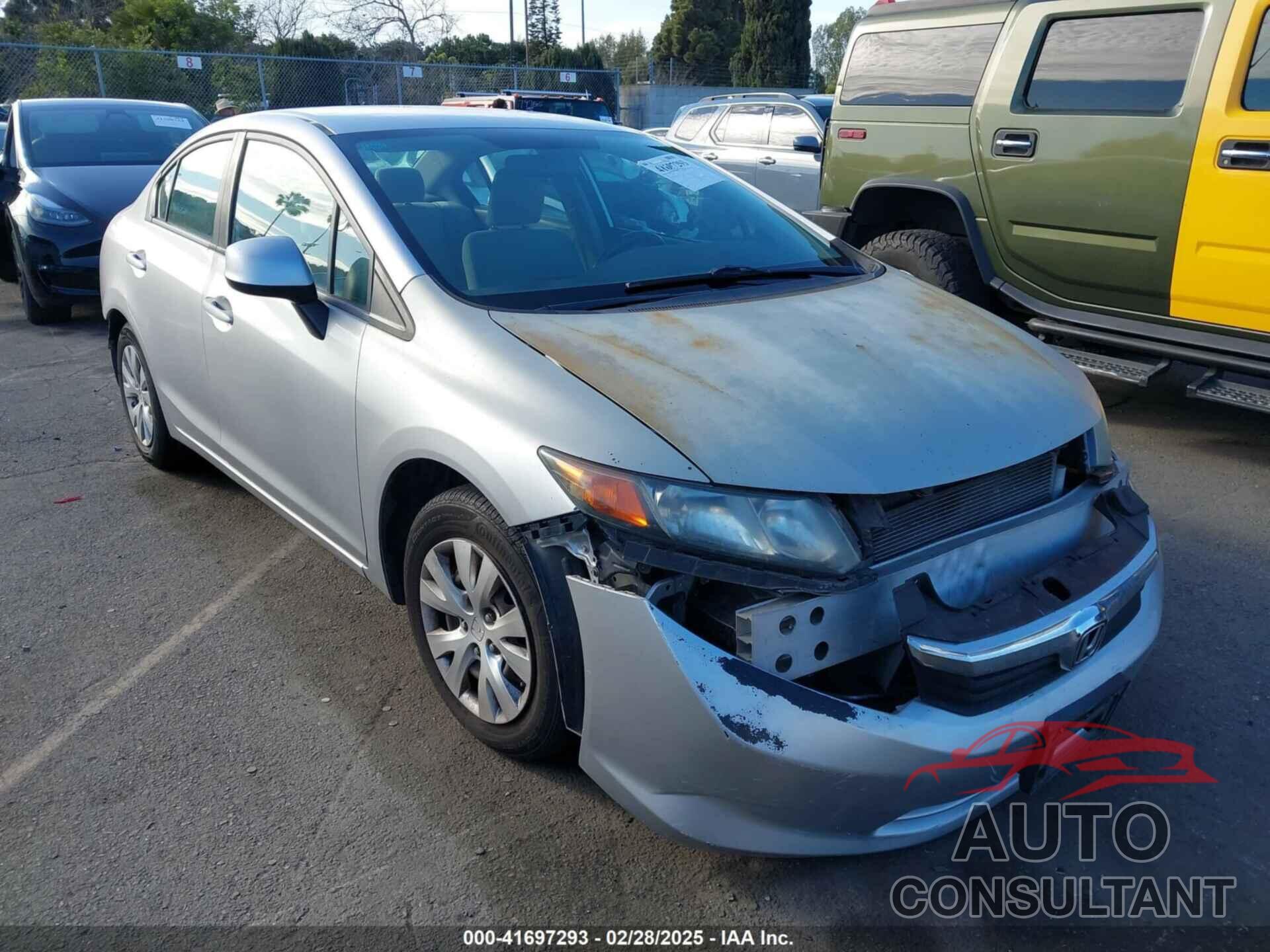 HONDA CIVIC 2012 - 19XFB2F52CE356237
