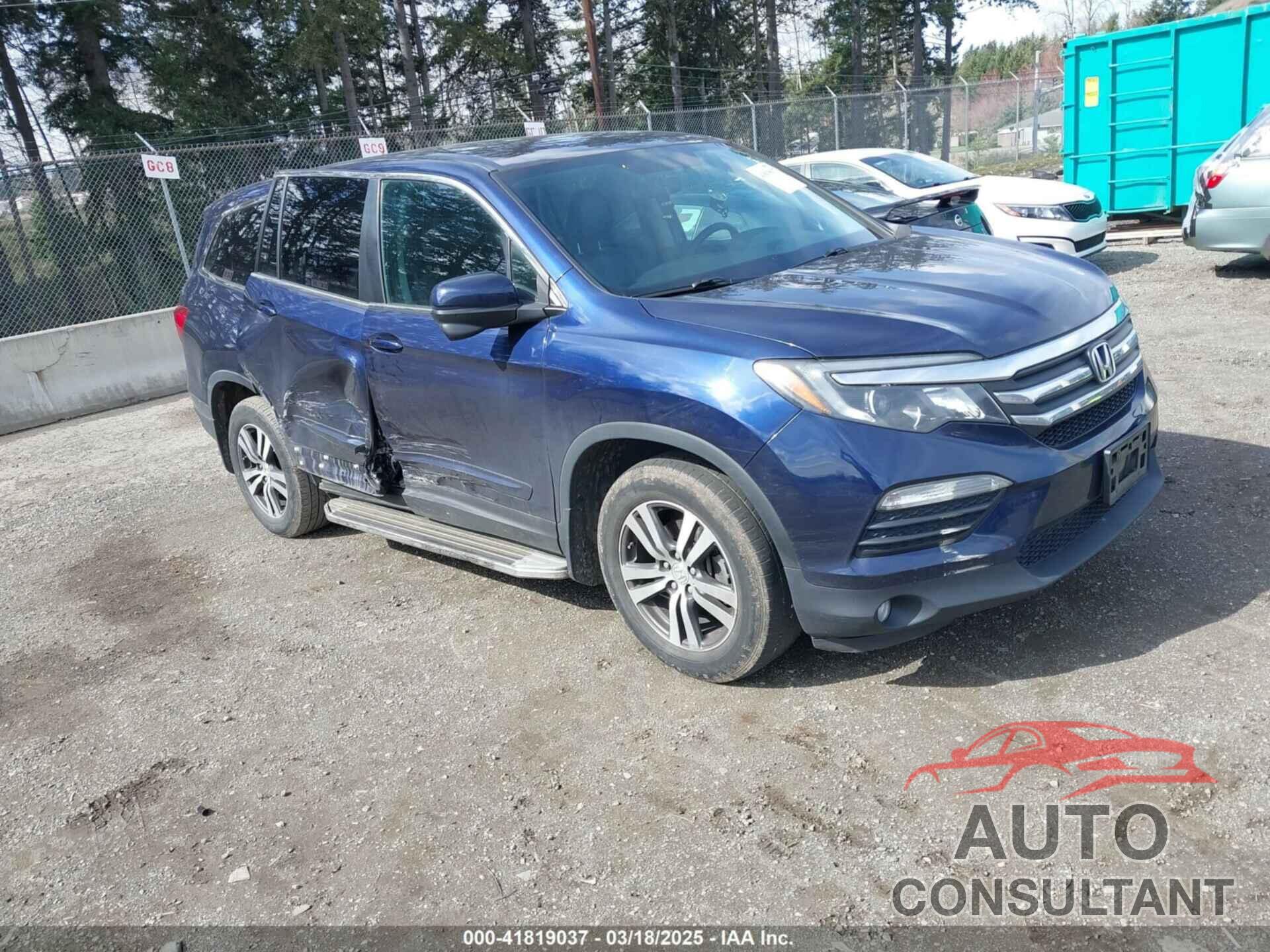 HONDA PILOT 2016 - 5FNYF6H31GB013029