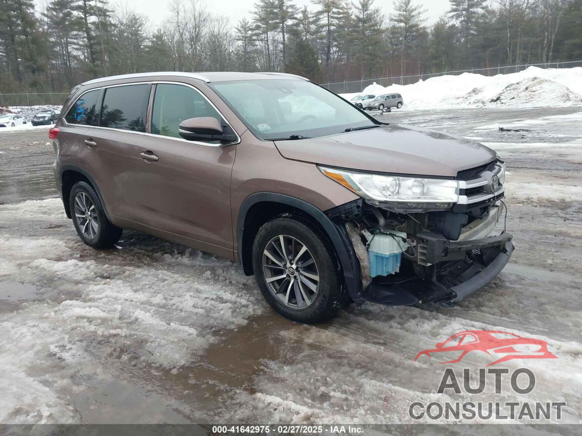 TOYOTA HIGHLANDER 2017 - 5TDJZRFH9HS363191