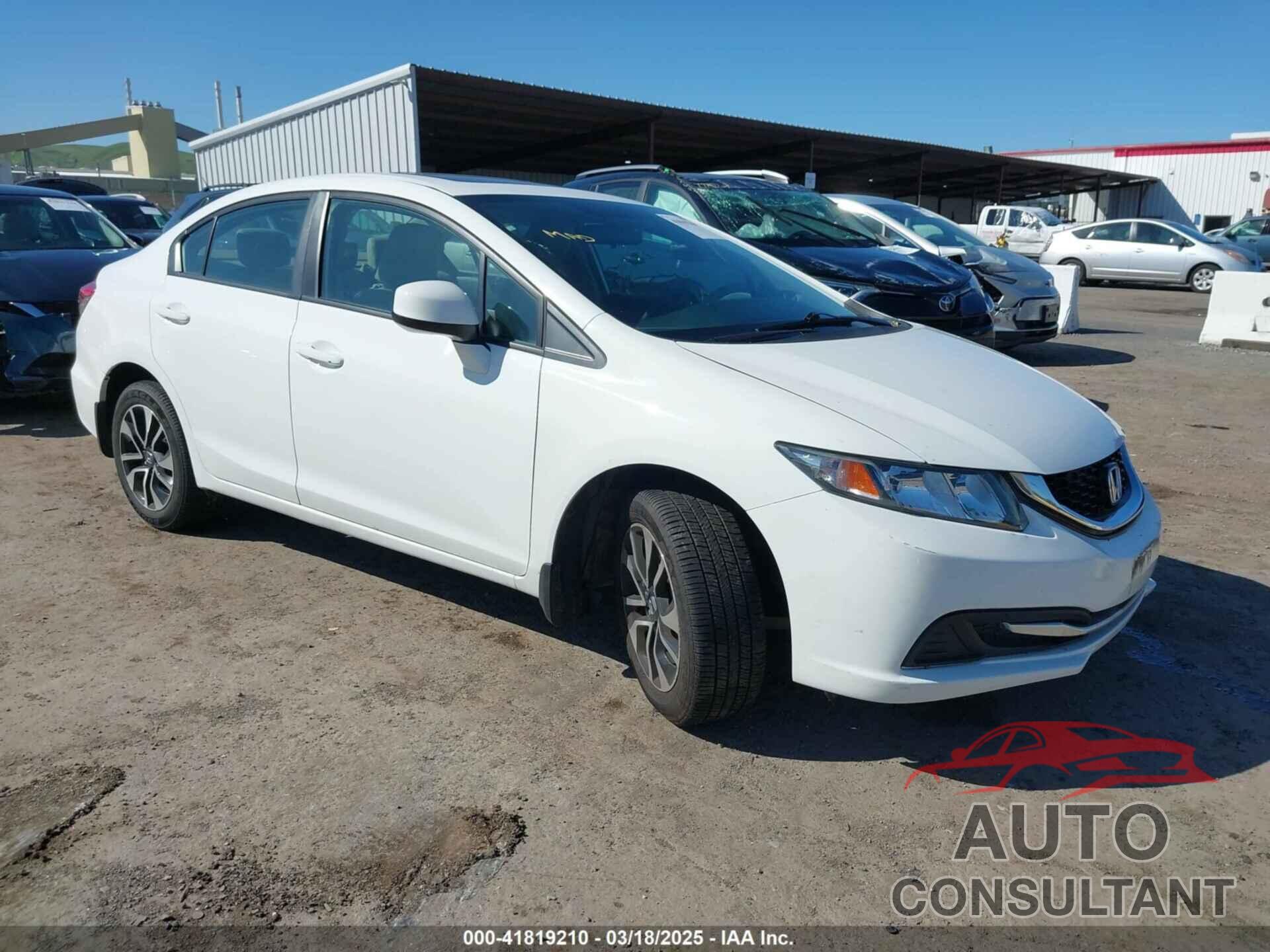 HONDA CIVIC 2013 - 19XFB2F82DE275217
