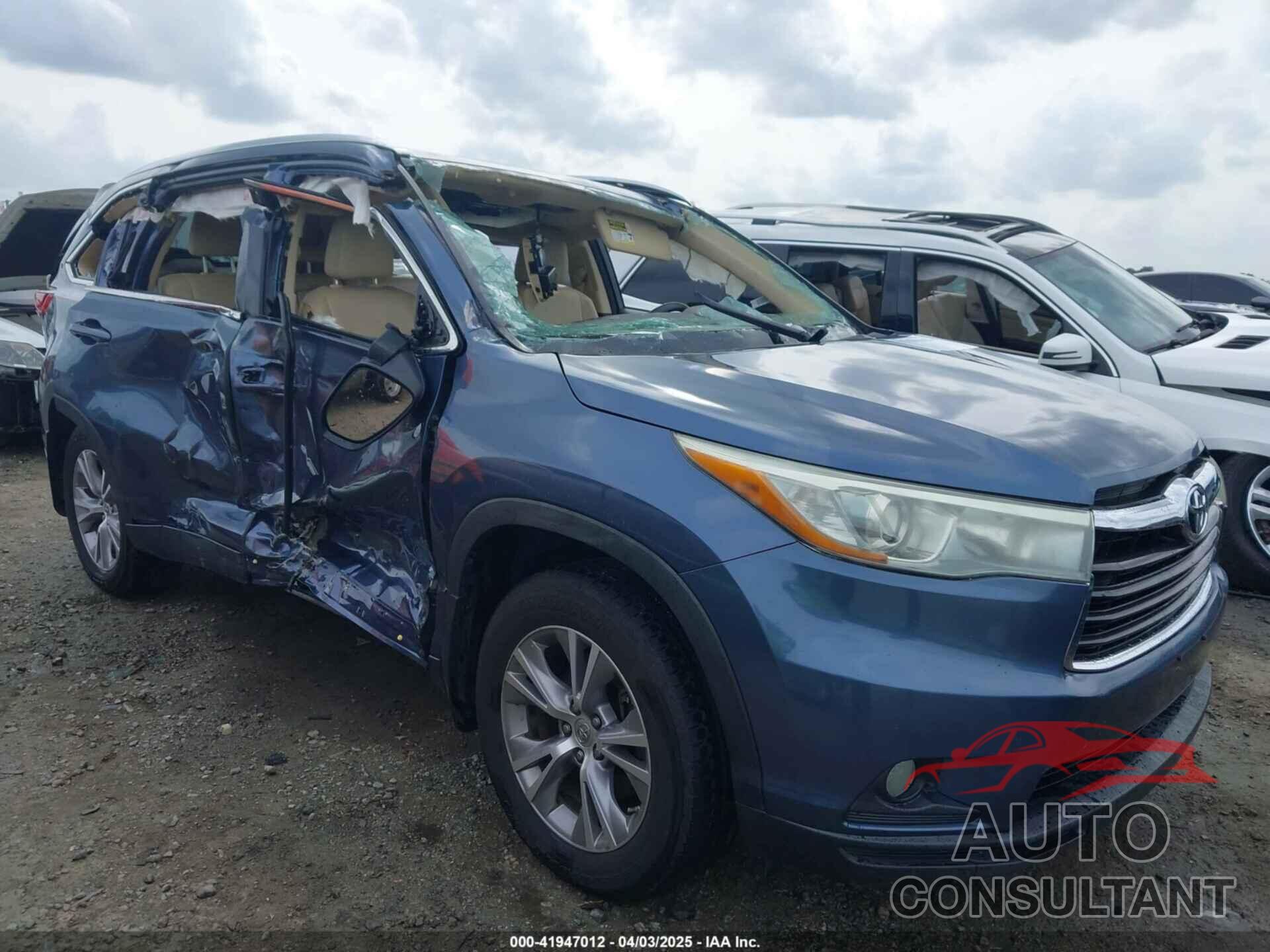 TOYOTA HIGHLANDER 2015 - 5TDJKRFH2FS082027
