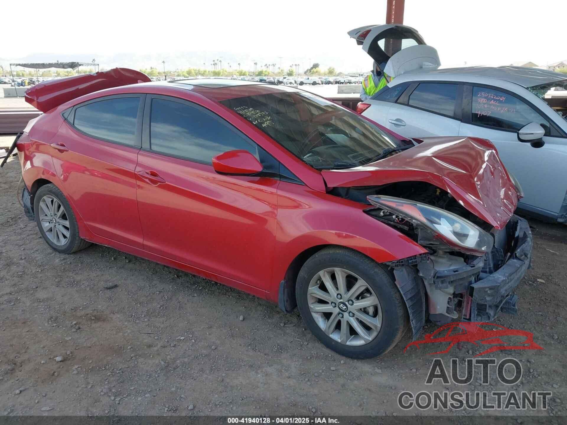 HYUNDAI ELANTRA 2014 - KMHDH4AE0EU178577