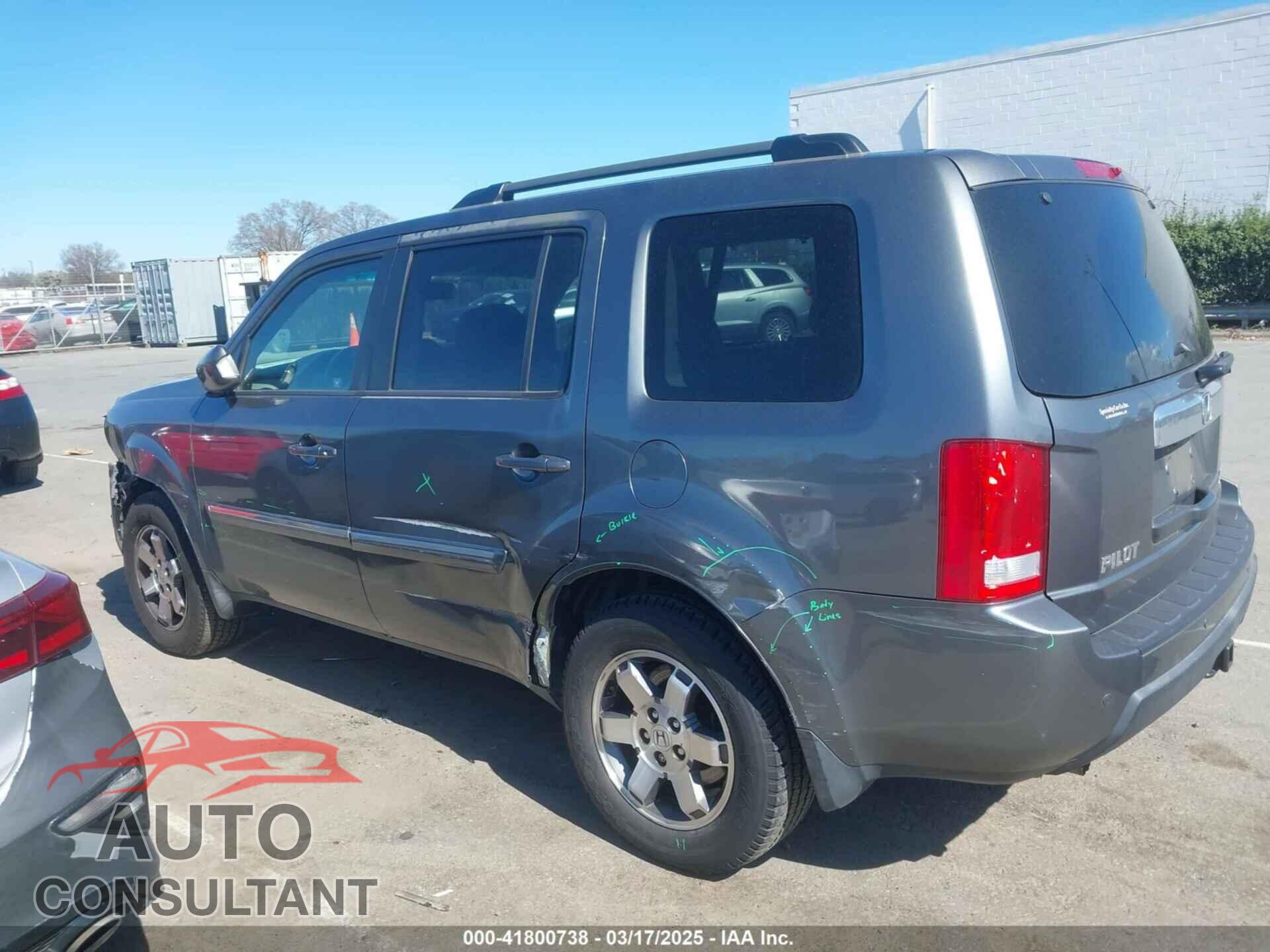 HONDA PILOT 2010 - 5FNYF4H94AB031167