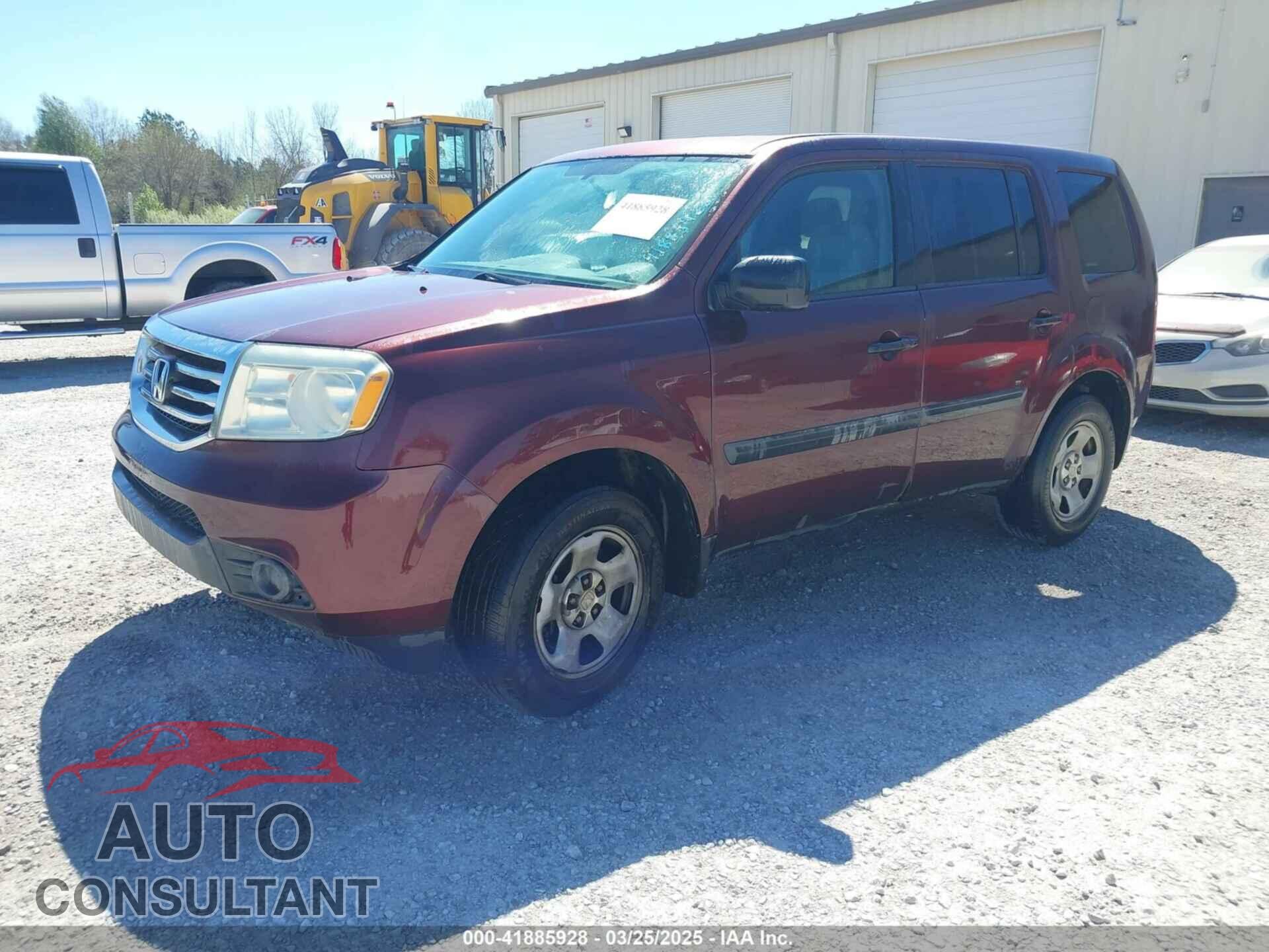 HONDA PILOT 2013 - 5FNYF3H29DB022014