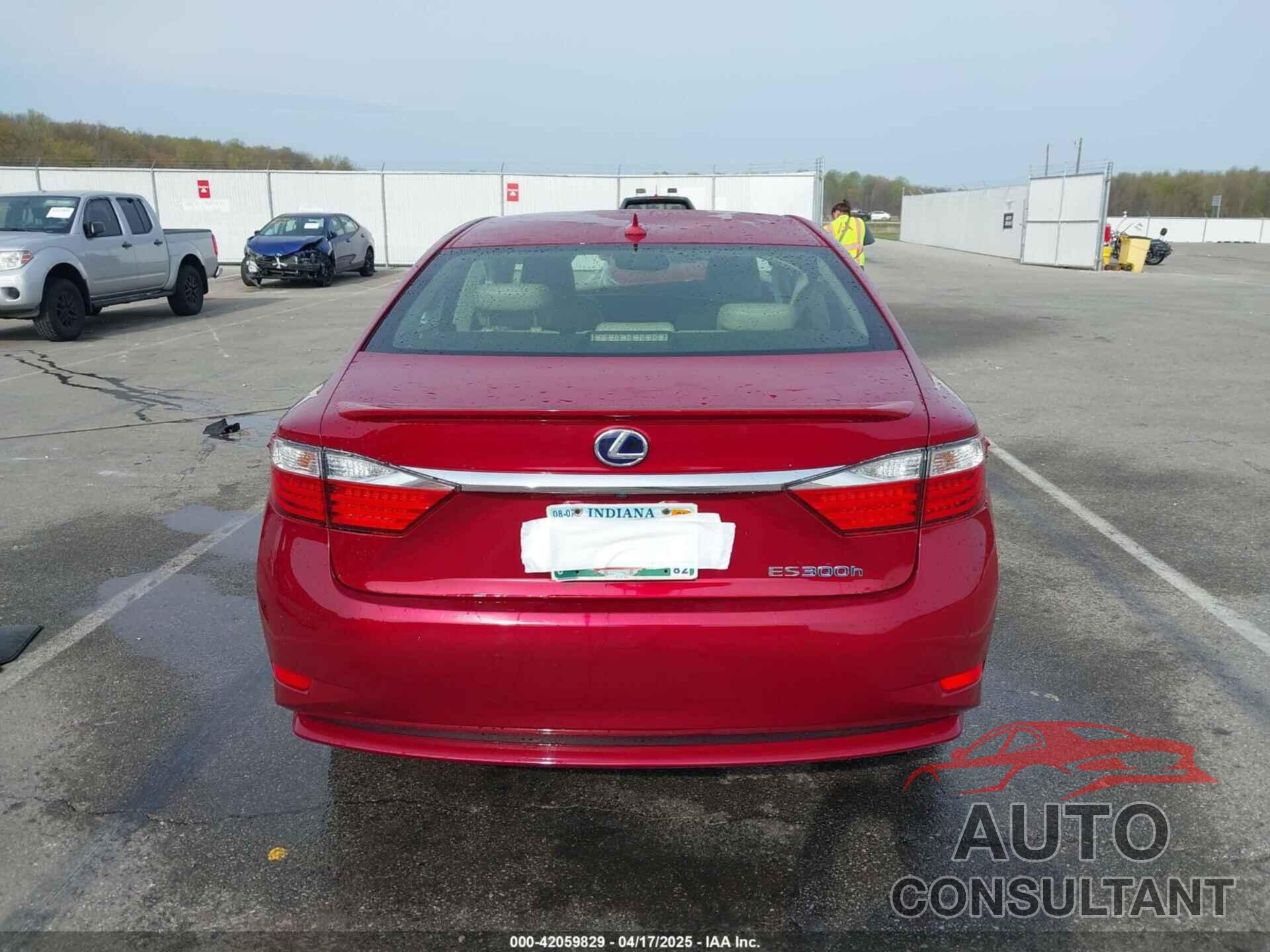 LEXUS ES 300H 2013 - JTHBW1GG4D2005498
