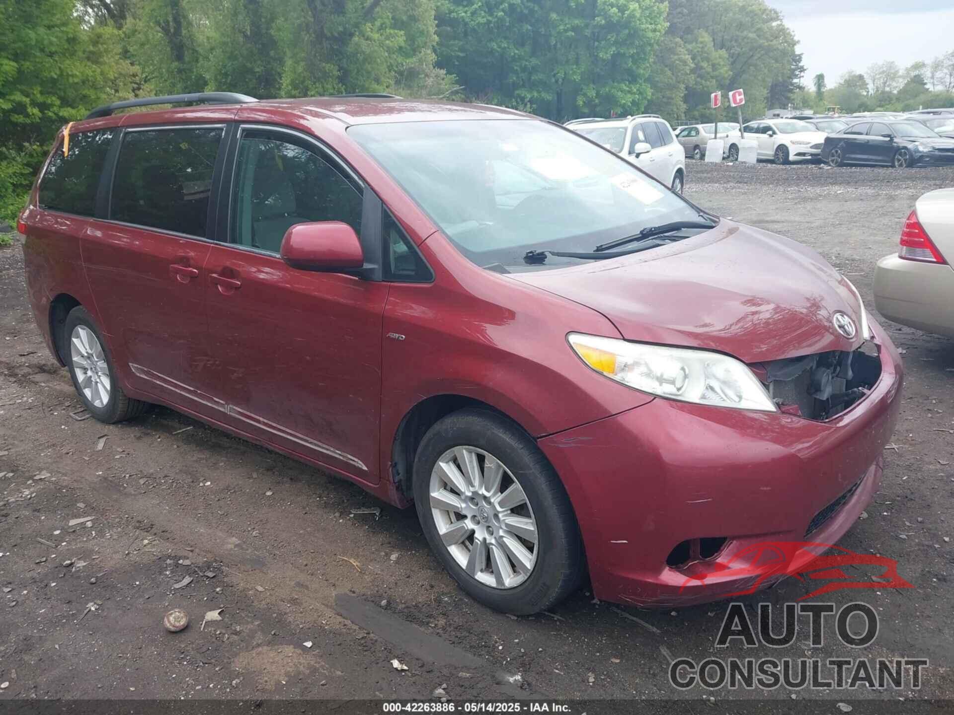 TOYOTA SIENNA 2017 - 5TDJZ3DC9HS164792