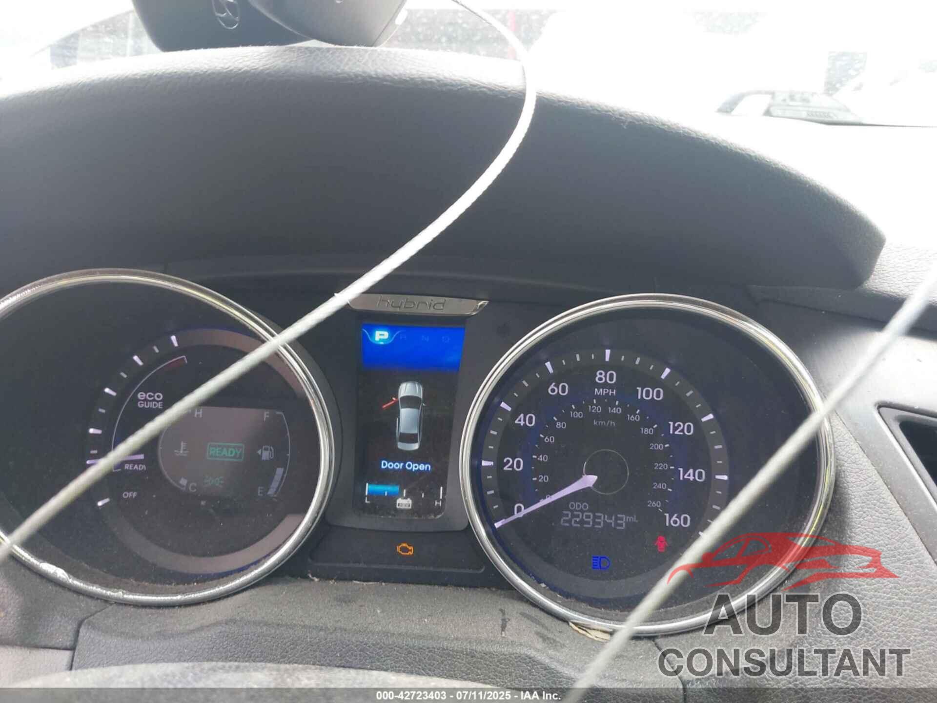 HYUNDAI SONATA HYBRID 2015 - KMHEC4A41FA130731