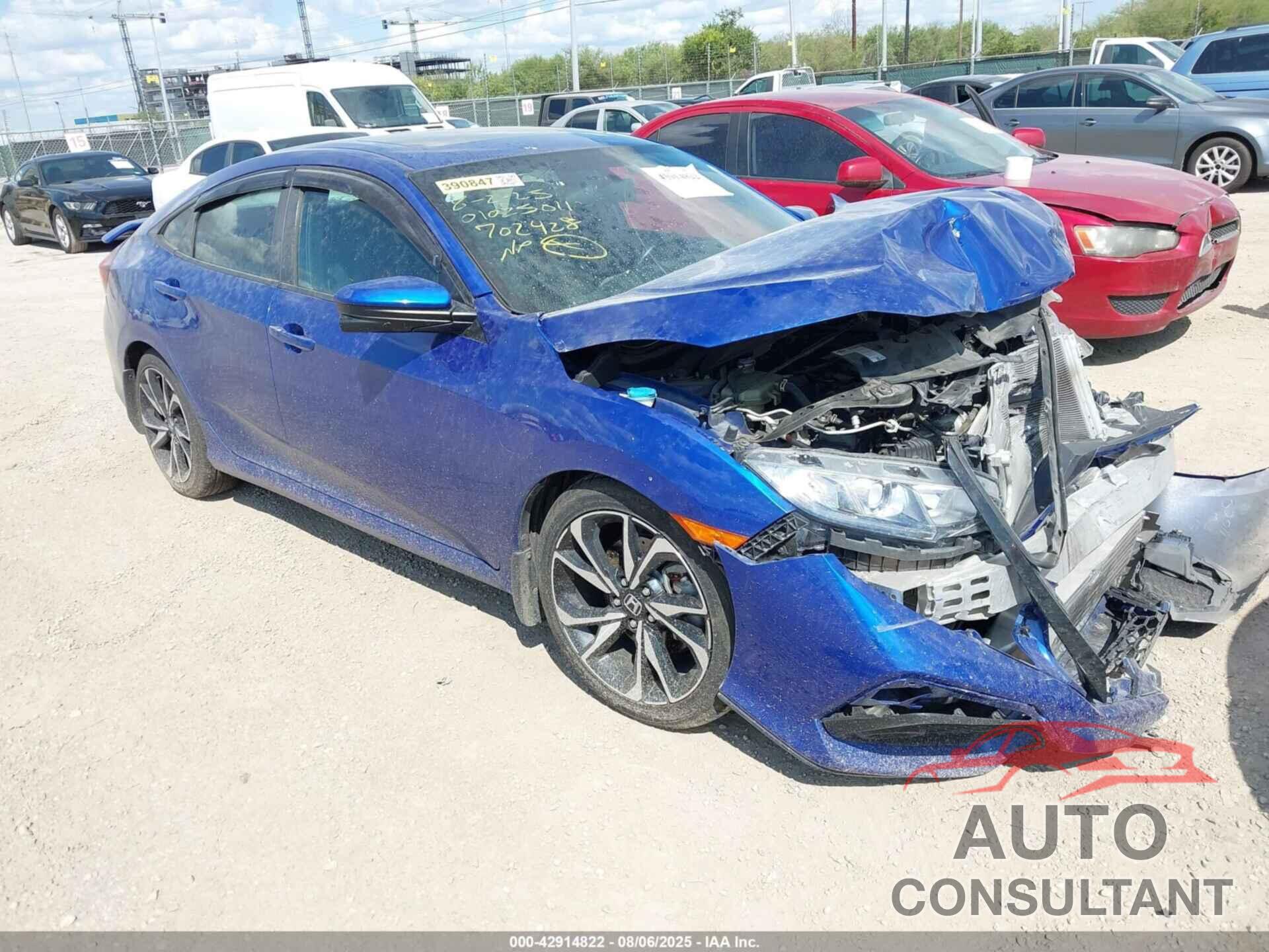HONDA CIVIC SI 2019 - 2HGFC1E52KH702428