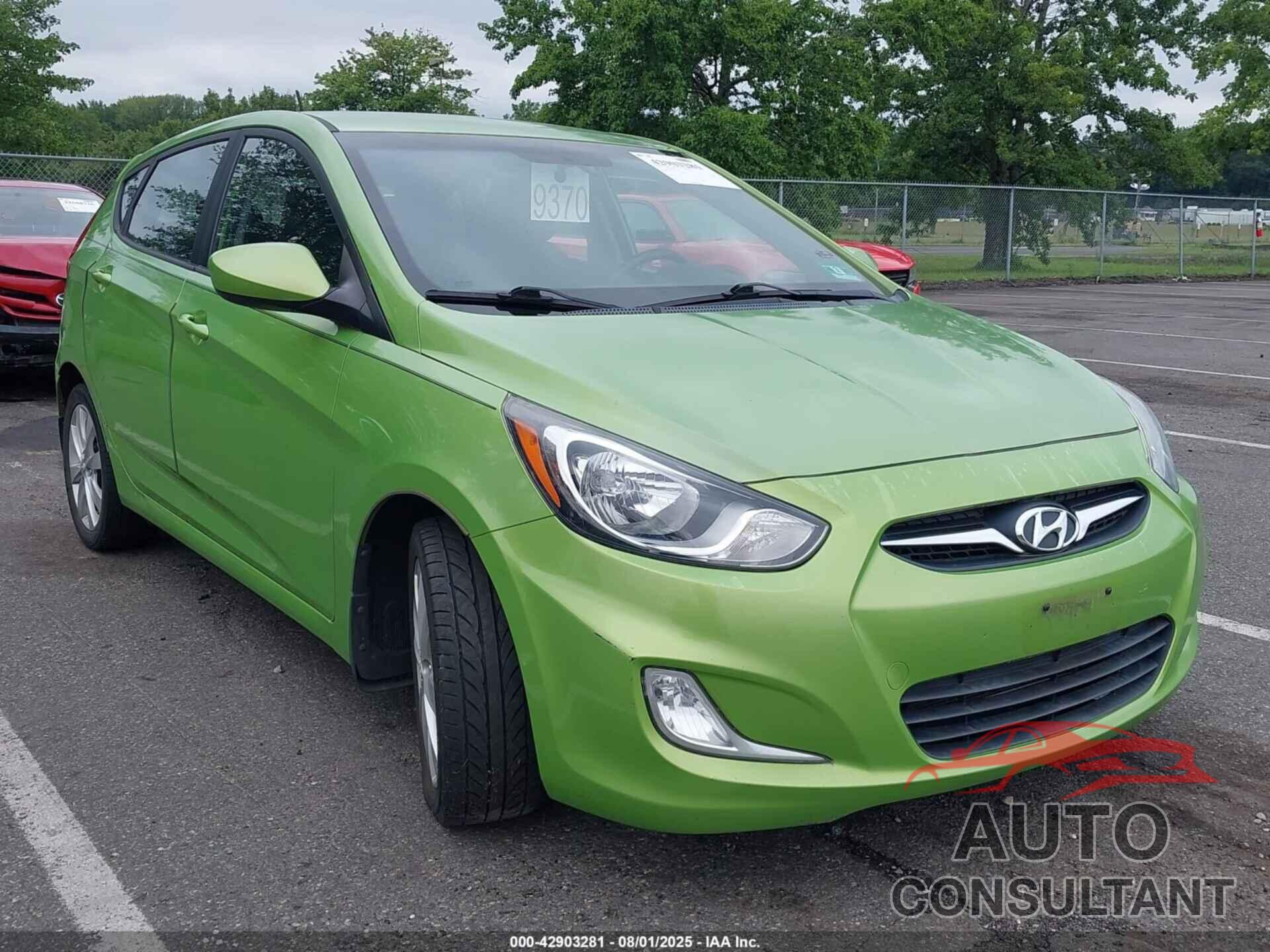 HYUNDAI ACCENT 2012 - KMHCU5AE9CU037470