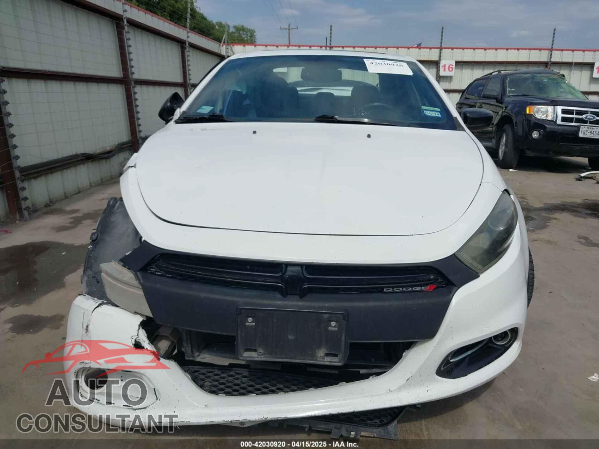 DODGE DART 2014 - 1C3CDFBB1ED866328