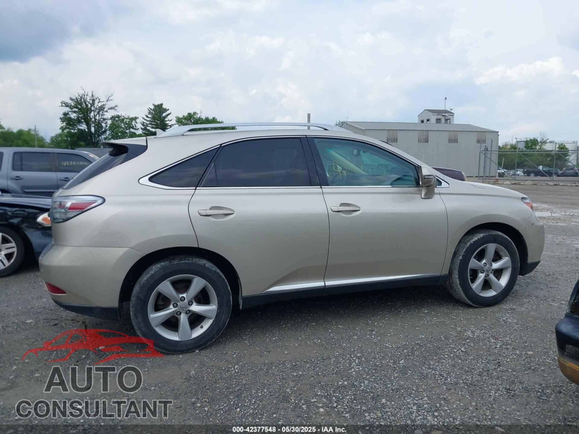 LEXUS RX 350 2012 - 2T2BK1BAXCC123745