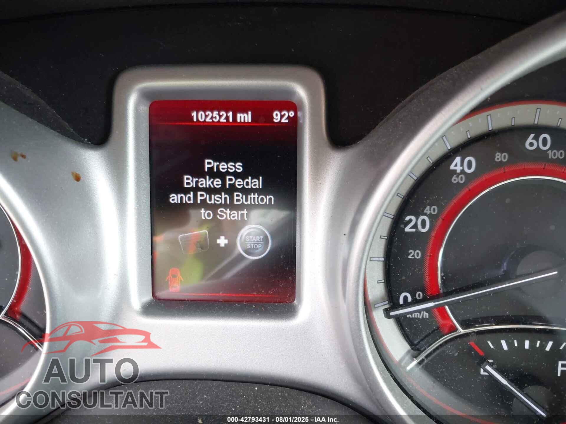 DODGE JOURNEY 2012 - 3C4PDCAB1CT204849
