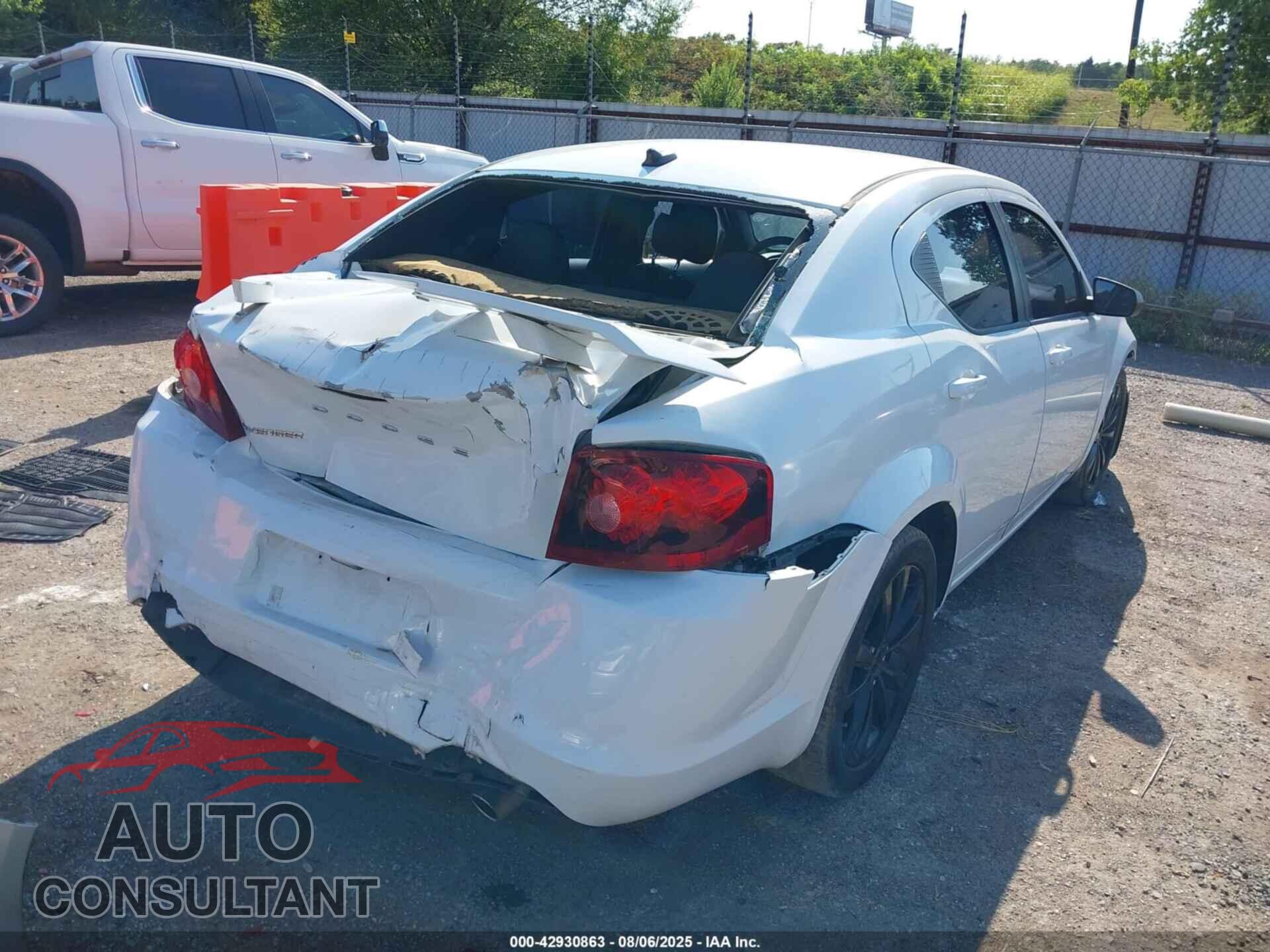 DODGE AVENGER 2013 - 1C3CDZAG4DN750659