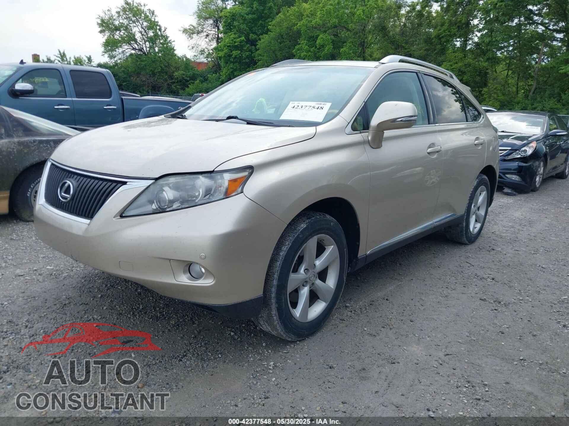 LEXUS RX 350 2012 - 2T2BK1BAXCC123745