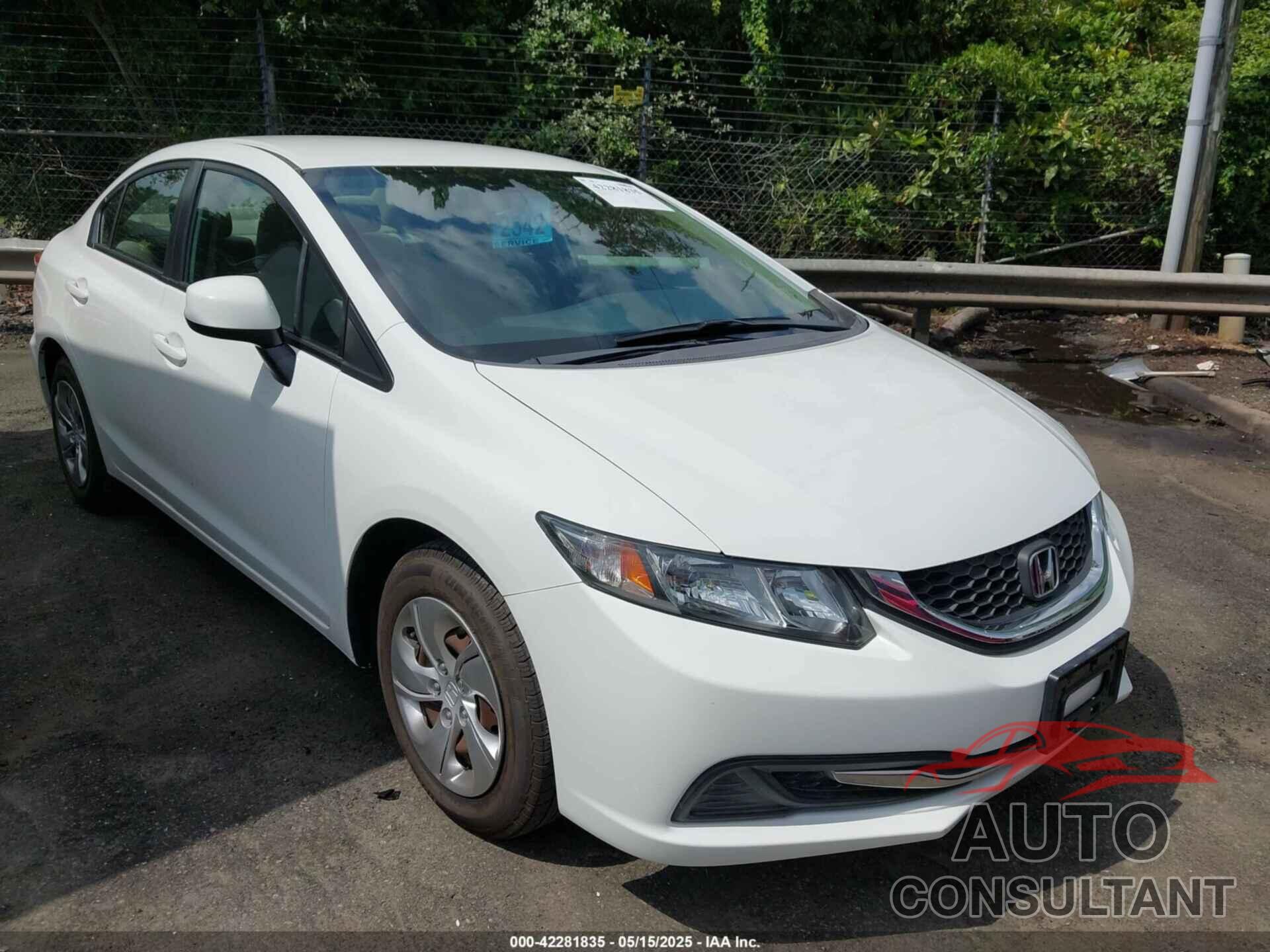 HONDA CIVIC 2013 - 2HGFB2F51DH601391