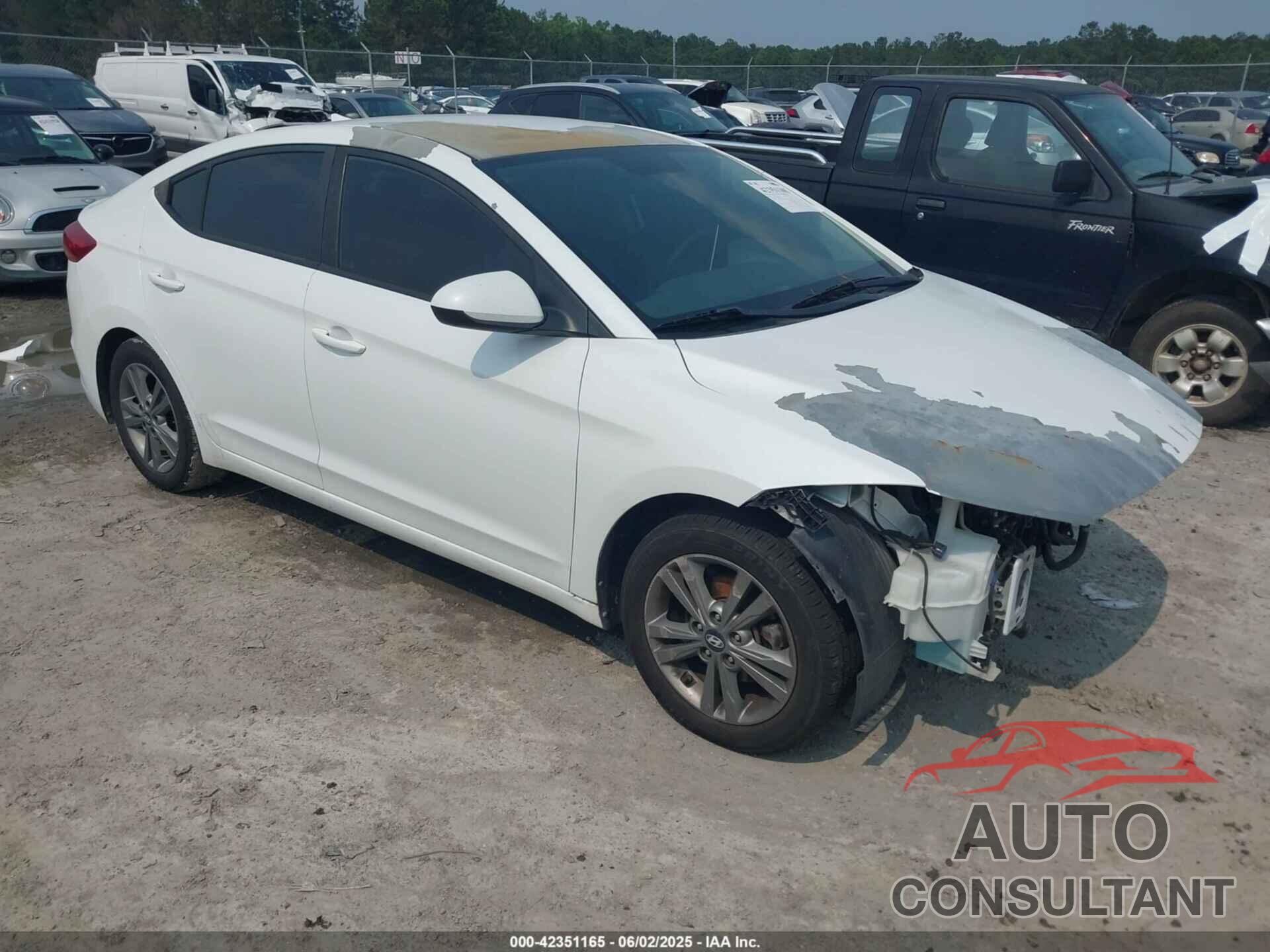 HYUNDAI ELANTRA 2017 - 5NPD84LFXHH155008