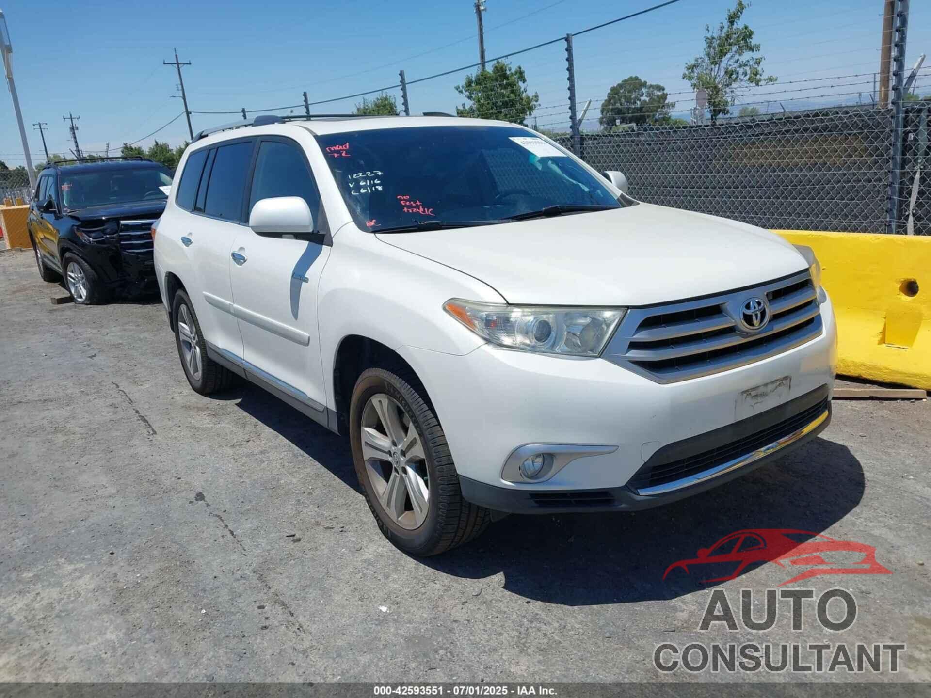 TOYOTA HIGHLANDER 2011 - 5TDDK3EH8BS069689