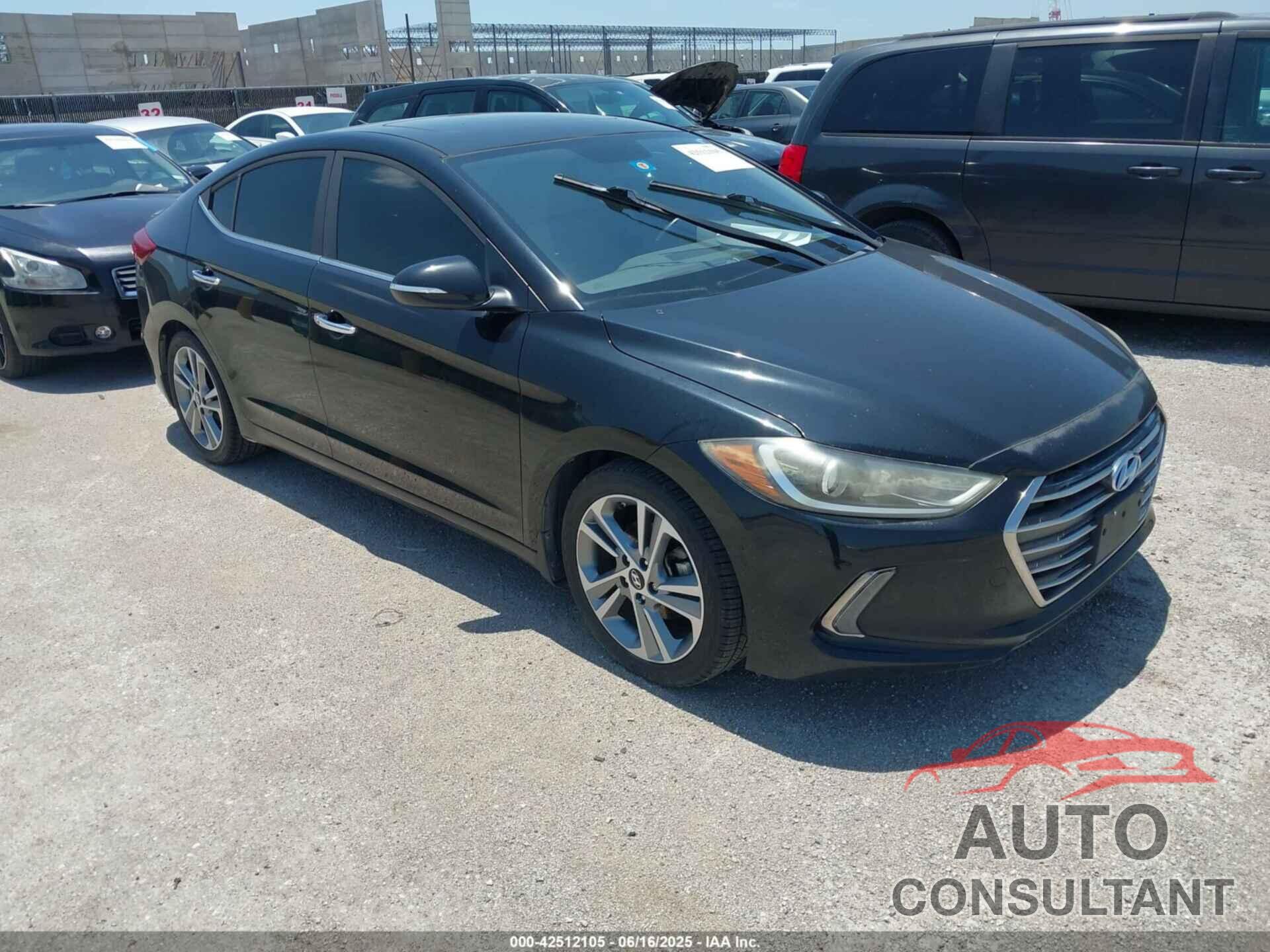 HYUNDAI ELANTRA 2017 - KMHD84LF3HU161749