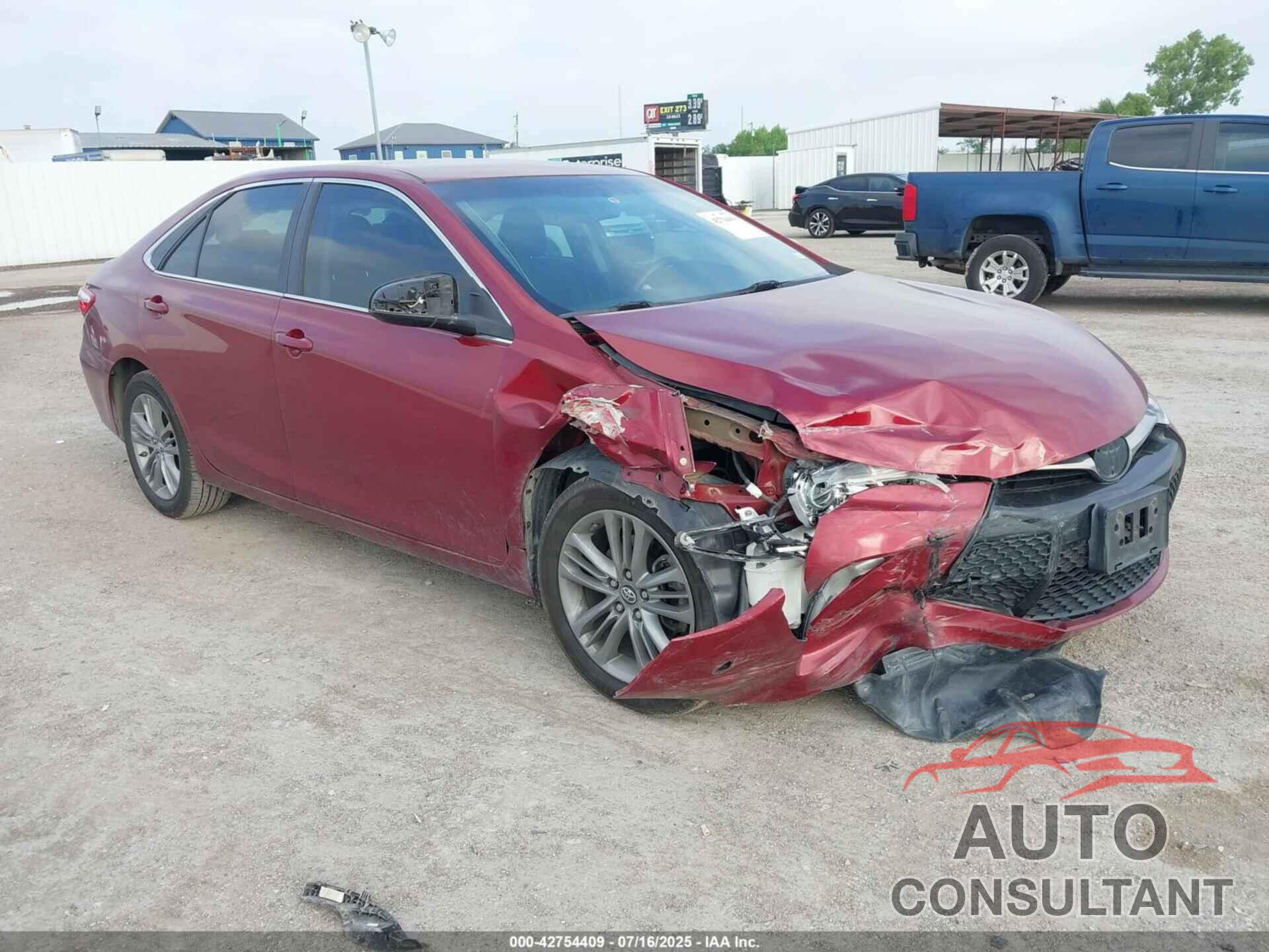 TOYOTA CAMRY 2017 - 4T1BF1FK9HU732858