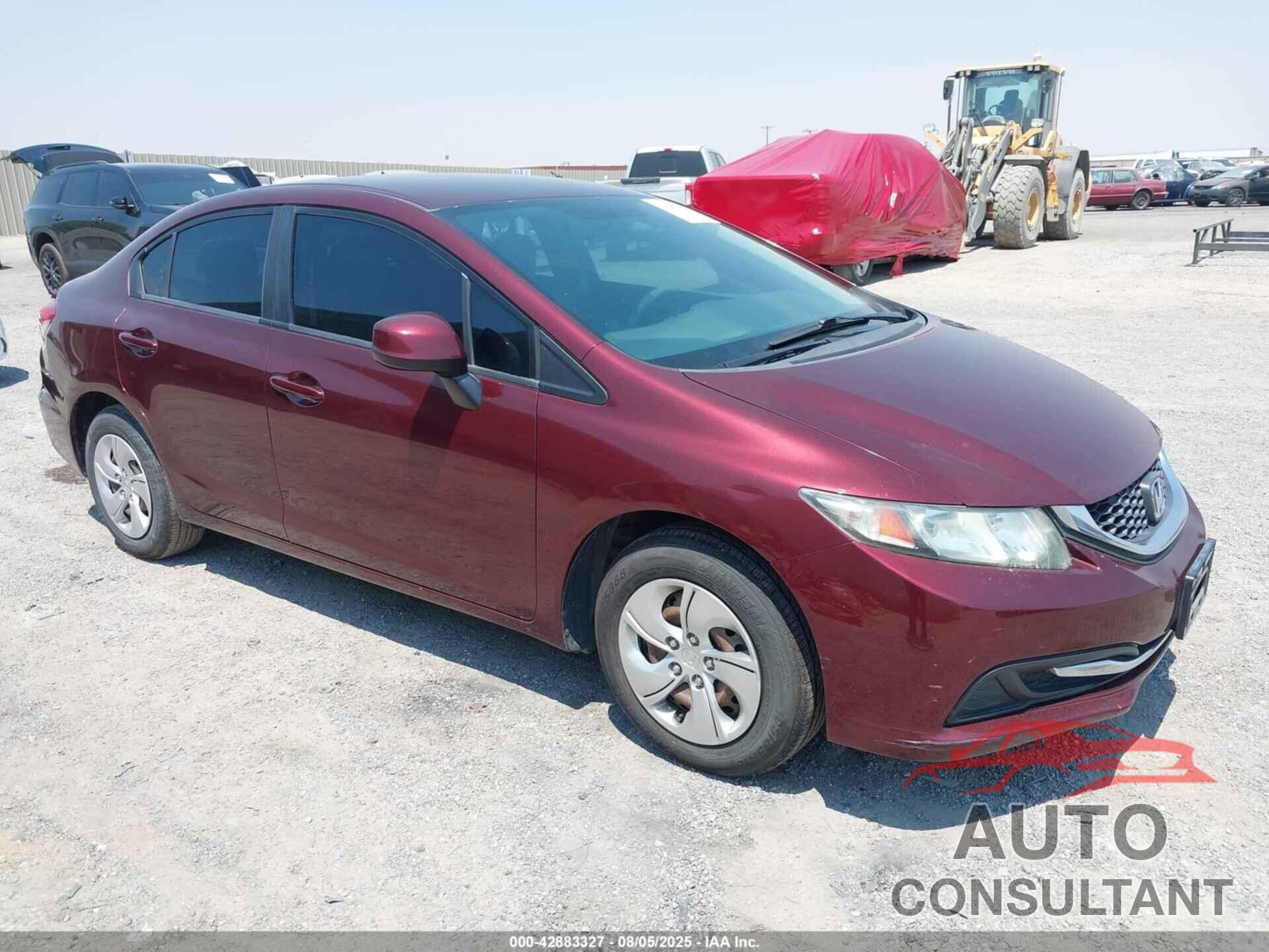 HONDA CIVIC 2013 - 19XFB2F54DE255041