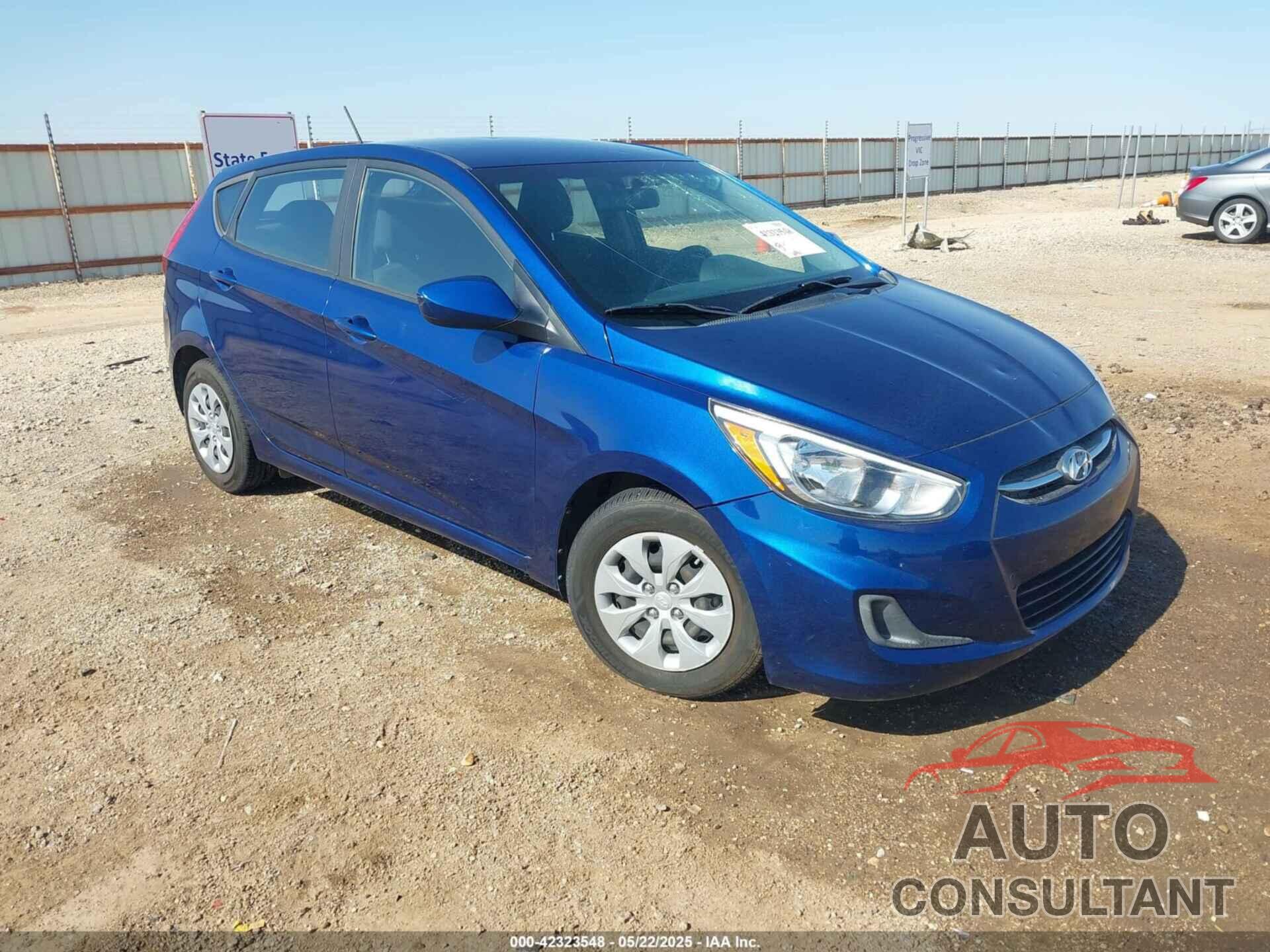 HYUNDAI ACCENT 2017 - KMHCT5AE0HU313013