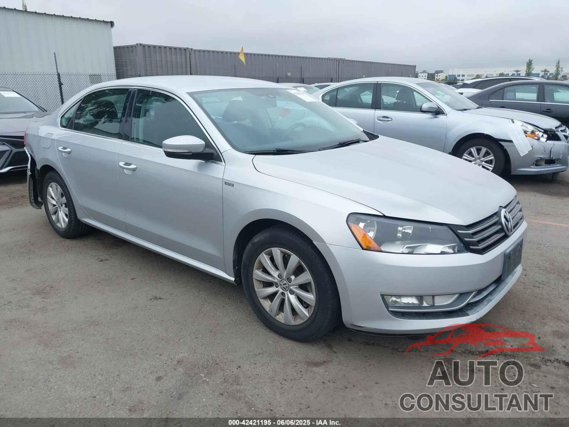 VOLKSWAGEN PASSAT 2015 - 1VWAT7A3XFC119353